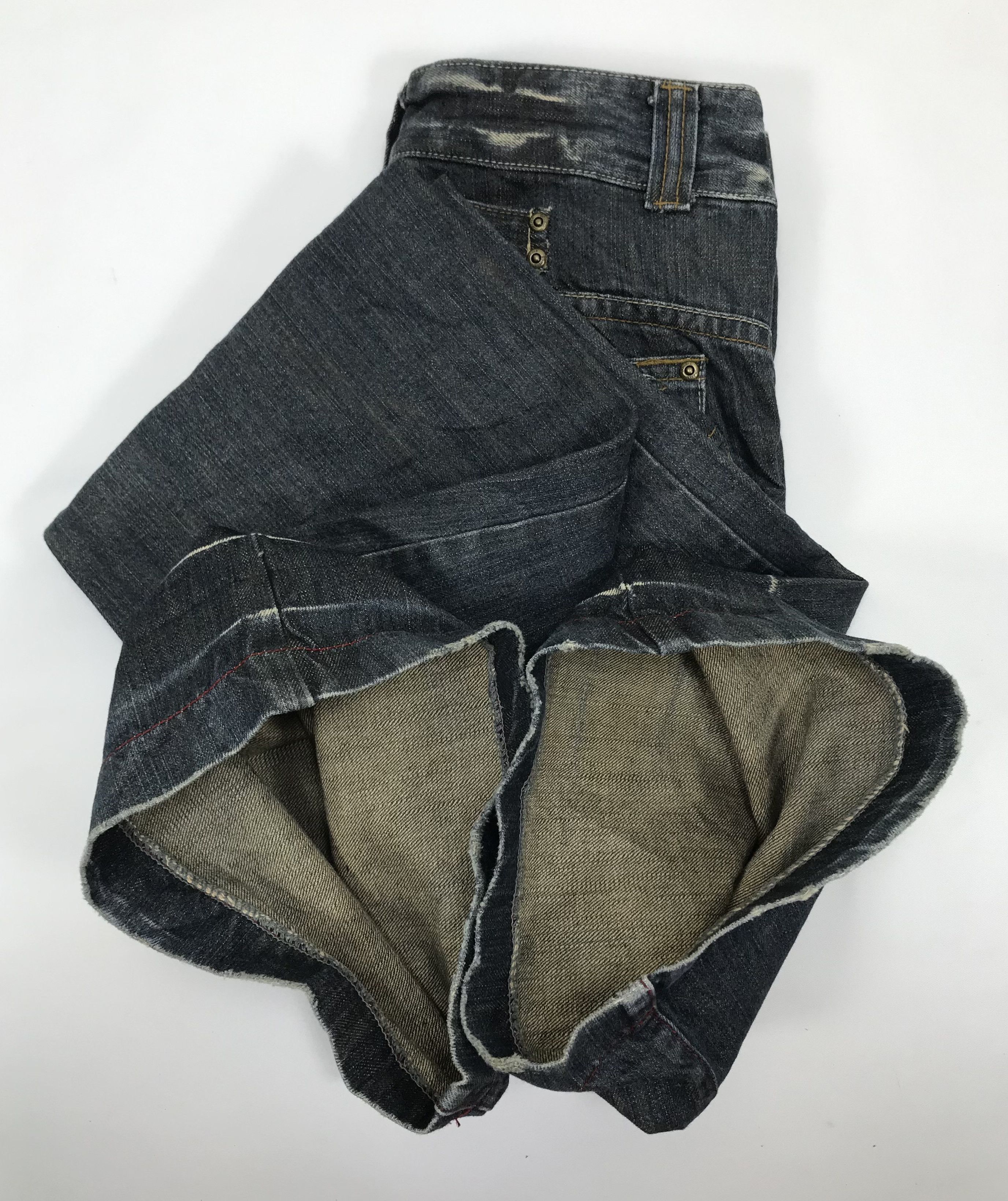 Japanese Brand Japanese Double Dazzle Multipocket Rusty Cargo Flare Jeans Size 30" / US 8 / IT 44 - 16 Thumbnail