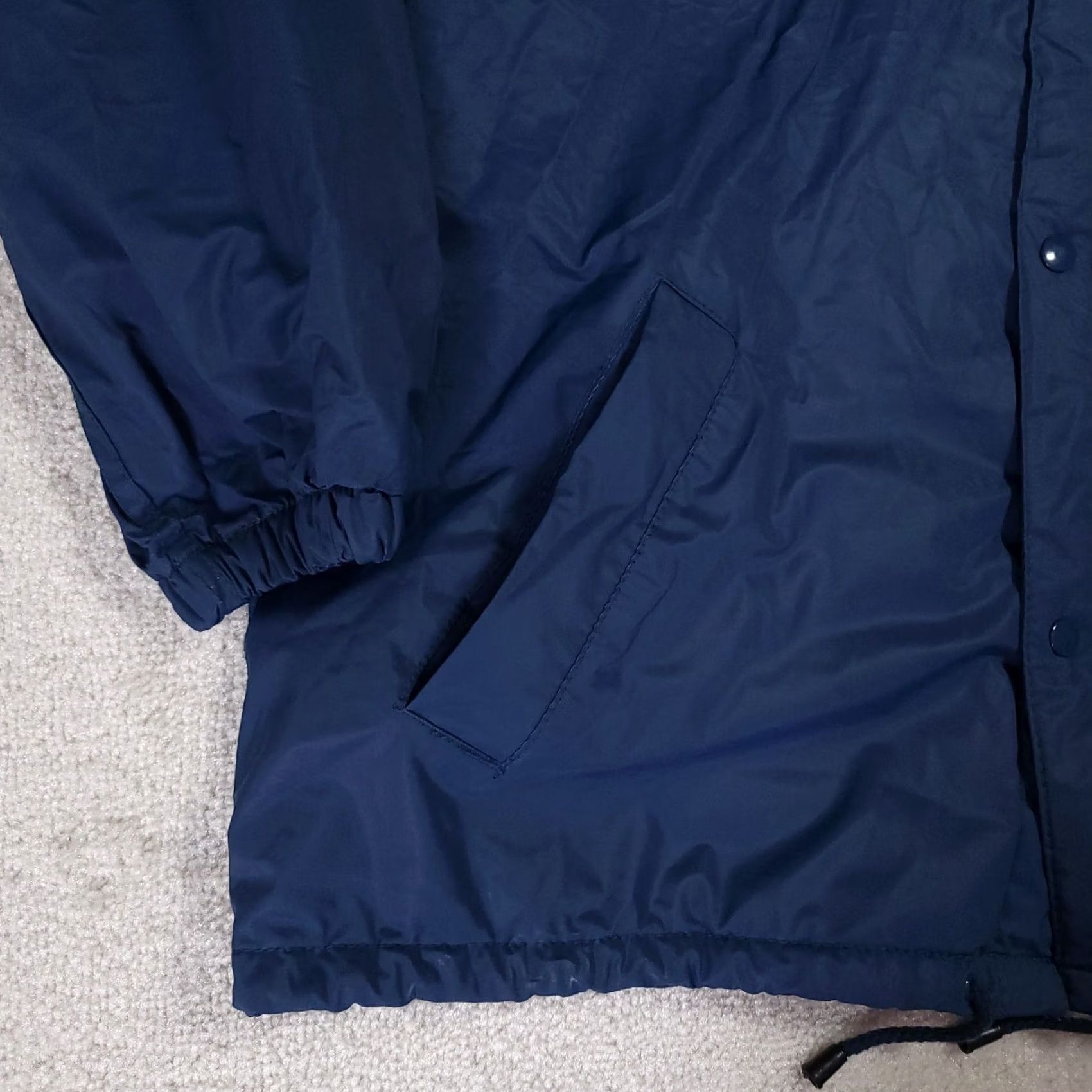 Vintage VINTAGE 90s Fleece Lined Raincoat Hooded Mens Medium Blue Red PVC Sports Club AU Shirt Man M Blue Raincoat Sports Club Australia Mens Size US M / EU 48-50 / 2 - 5 Thumbnail