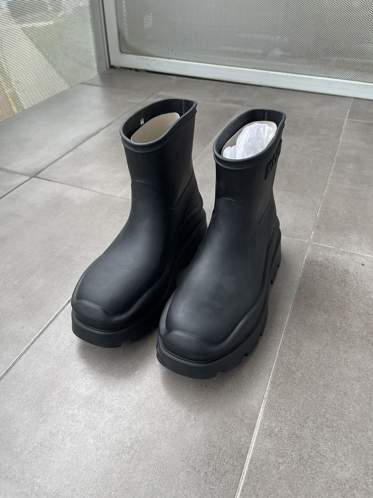 MSGM !DS! SS23 MSGM Scarpa Black Rubber Boots Size US 11 / EU 44 - 7 Thumbnail