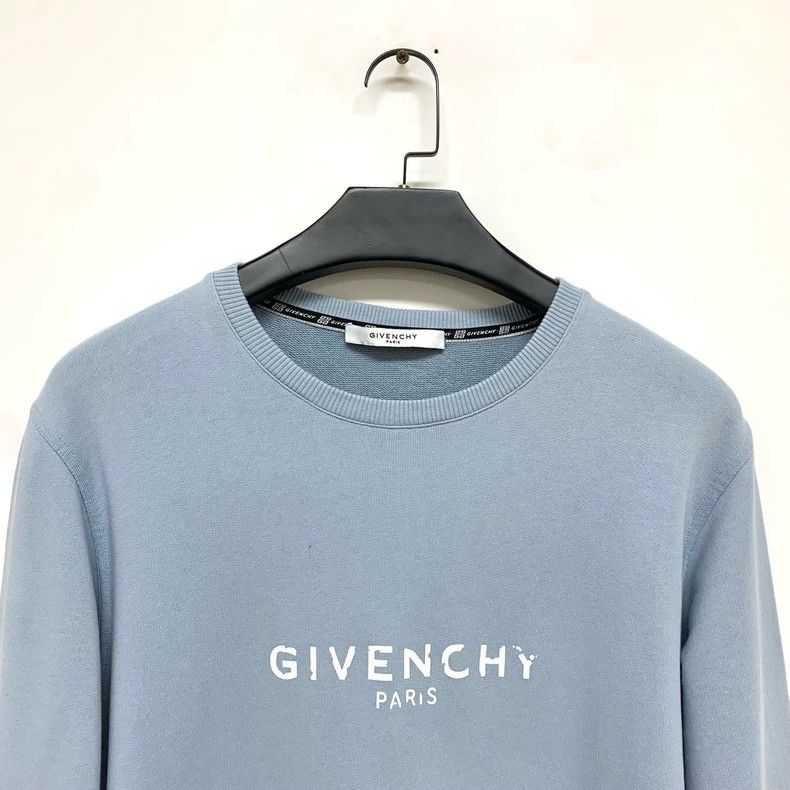 Givenchy Givenchy Haze Blue Hoodie S Size Classic Logo Print Size US S / EU 44-46 / 1 - 3 Thumbnail