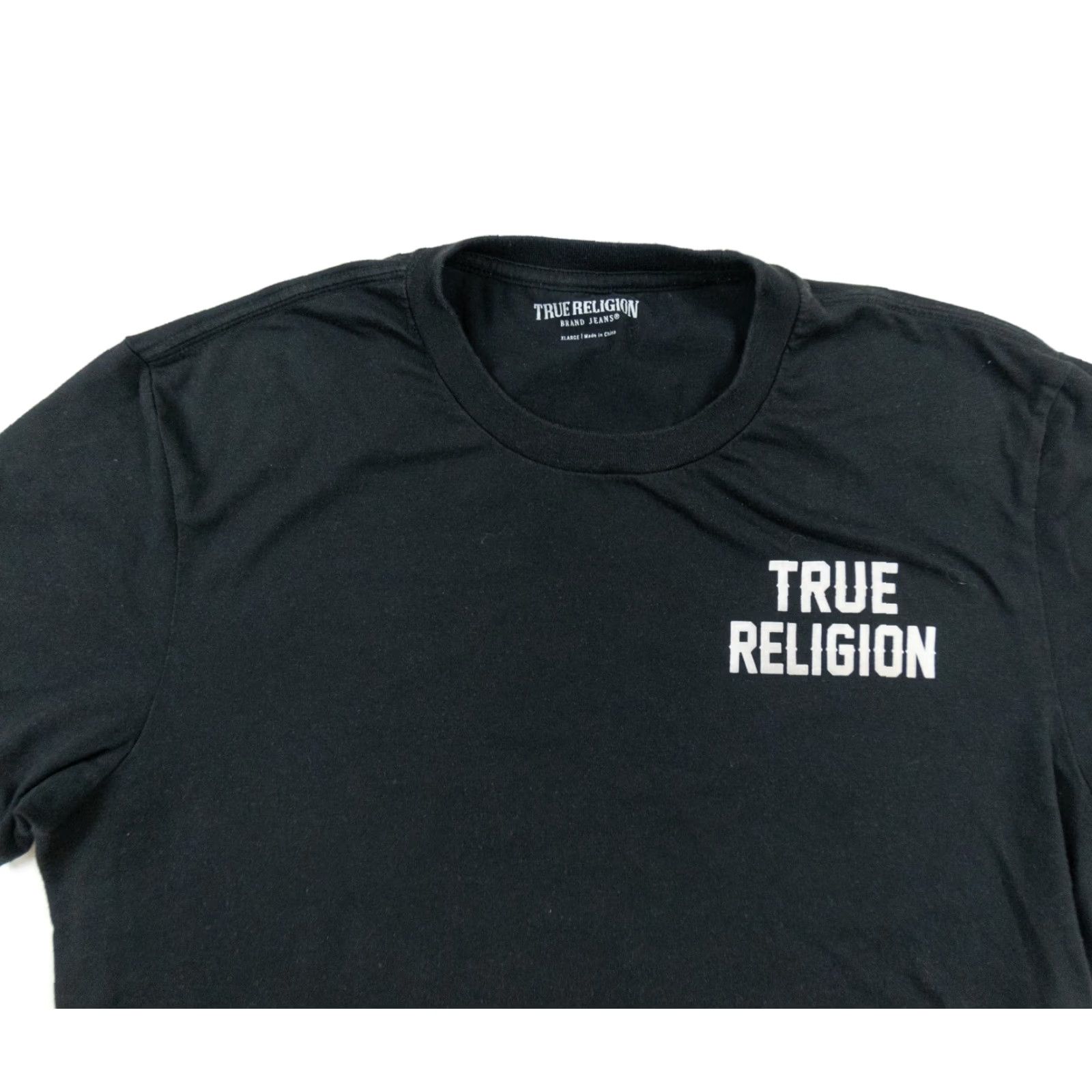 True Religion True Religion Graphic Tee Mens XLarge Black Short Sleeve Crewneck T-Shirt Buddha Size US XL / EU 56 / 4 - 2 Thumbnail