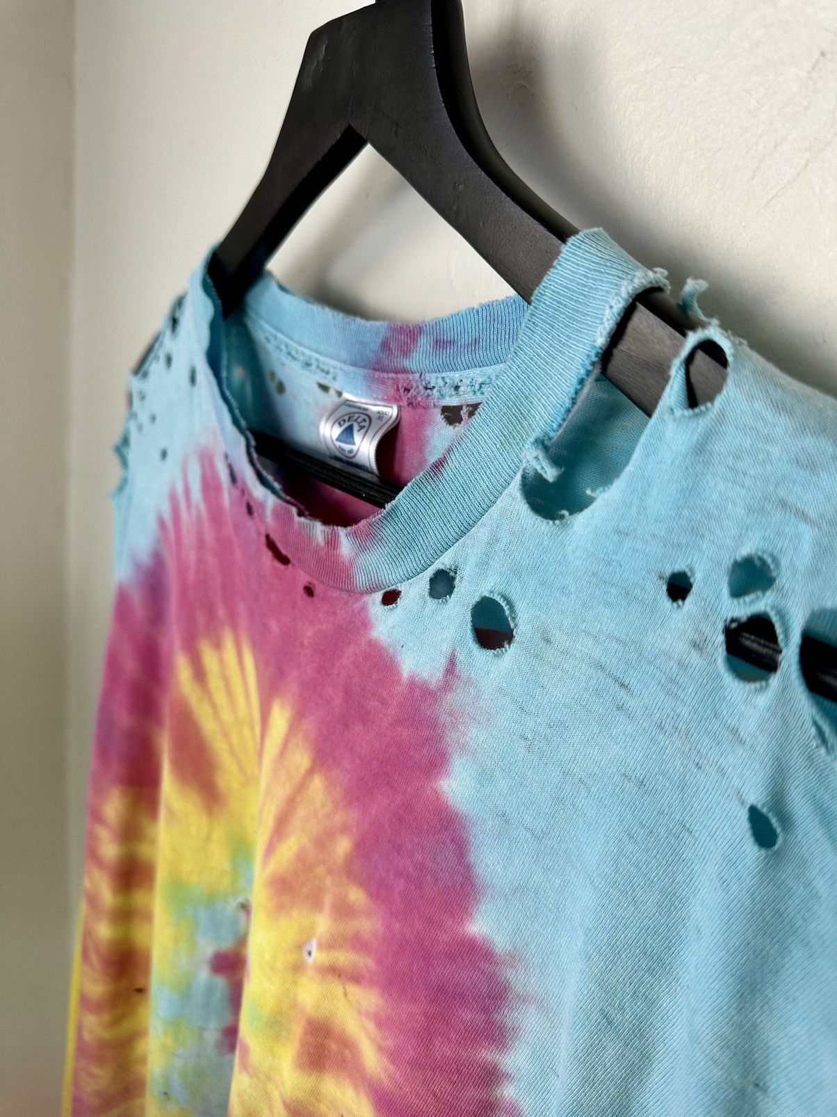 Vintage (L) THRASHED TO PERFECTION Tye Dye Long-Sleeve Tee Size US L / EU 52-54 / 3 - 4 Thumbnail