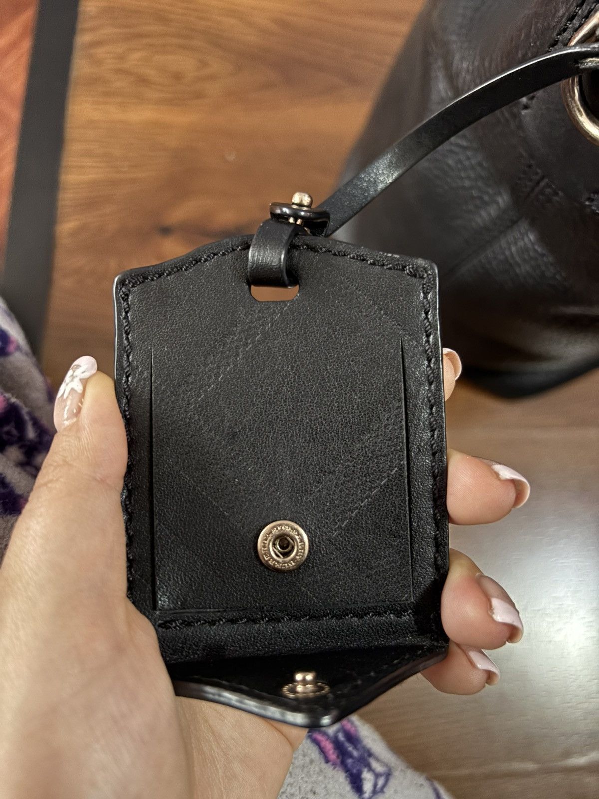 Burberry Burberry Black Leather Hobo Bag Authentic Vintage Nova Check Size ONE SIZE - 14 Thumbnail