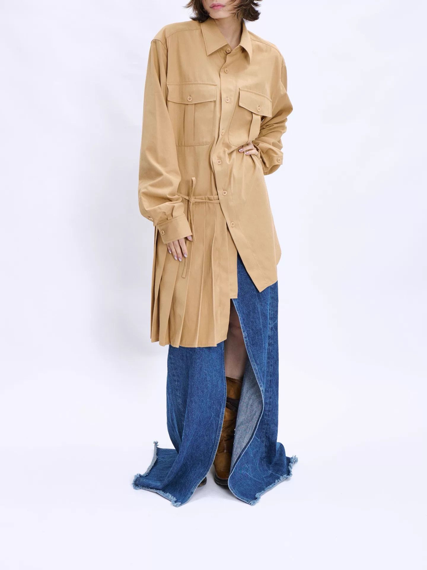 Dries Van Noten Dries van Noten Structured High-Waist Jeans Skirt Women's Size 30" / US 8 / IT 44 - 2 Thumbnail