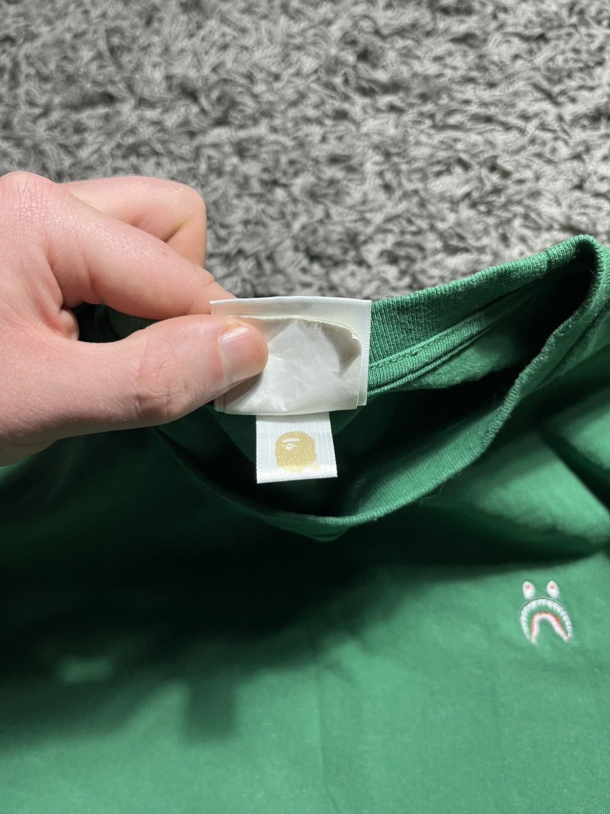 Bape BAPE SHARK ONE POINT WGM GREEN T-SHIRT Size US XL / EU 56 / 4 - 5 Thumbnail