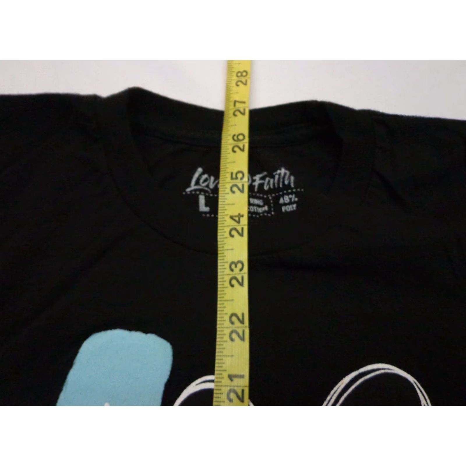 Vintage LOVE IN FAITH Hope T-Shirt Tee Black Womens Size Large Size L / US 10 / IT 46 - 5 Thumbnail