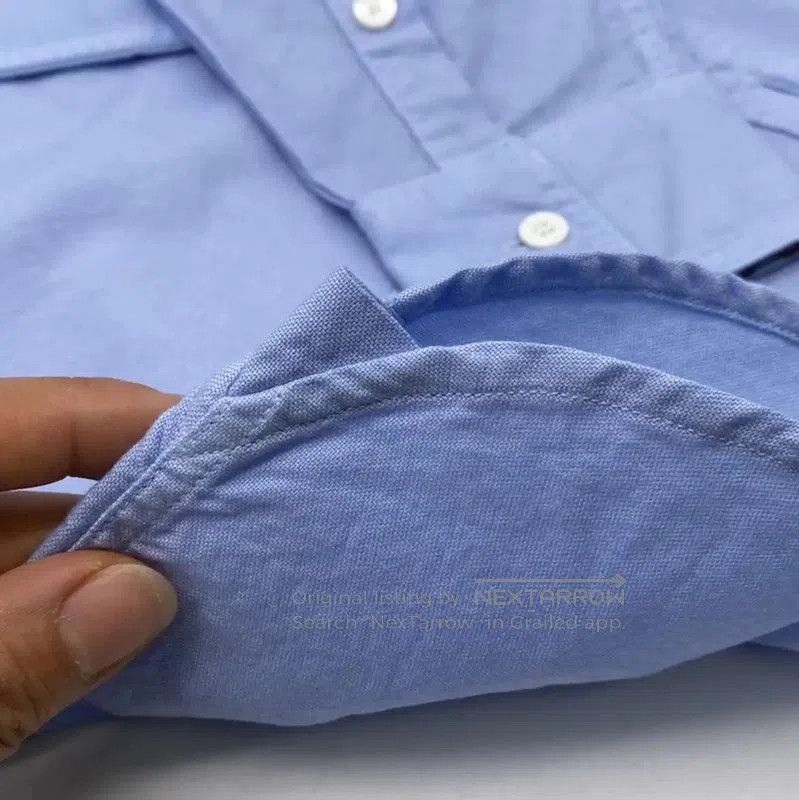 Burberry Burberry Blue Cotton Long Sleeve Shirt XS. Size XS / US 0-2 / IT 36-38 - 8 Thumbnail