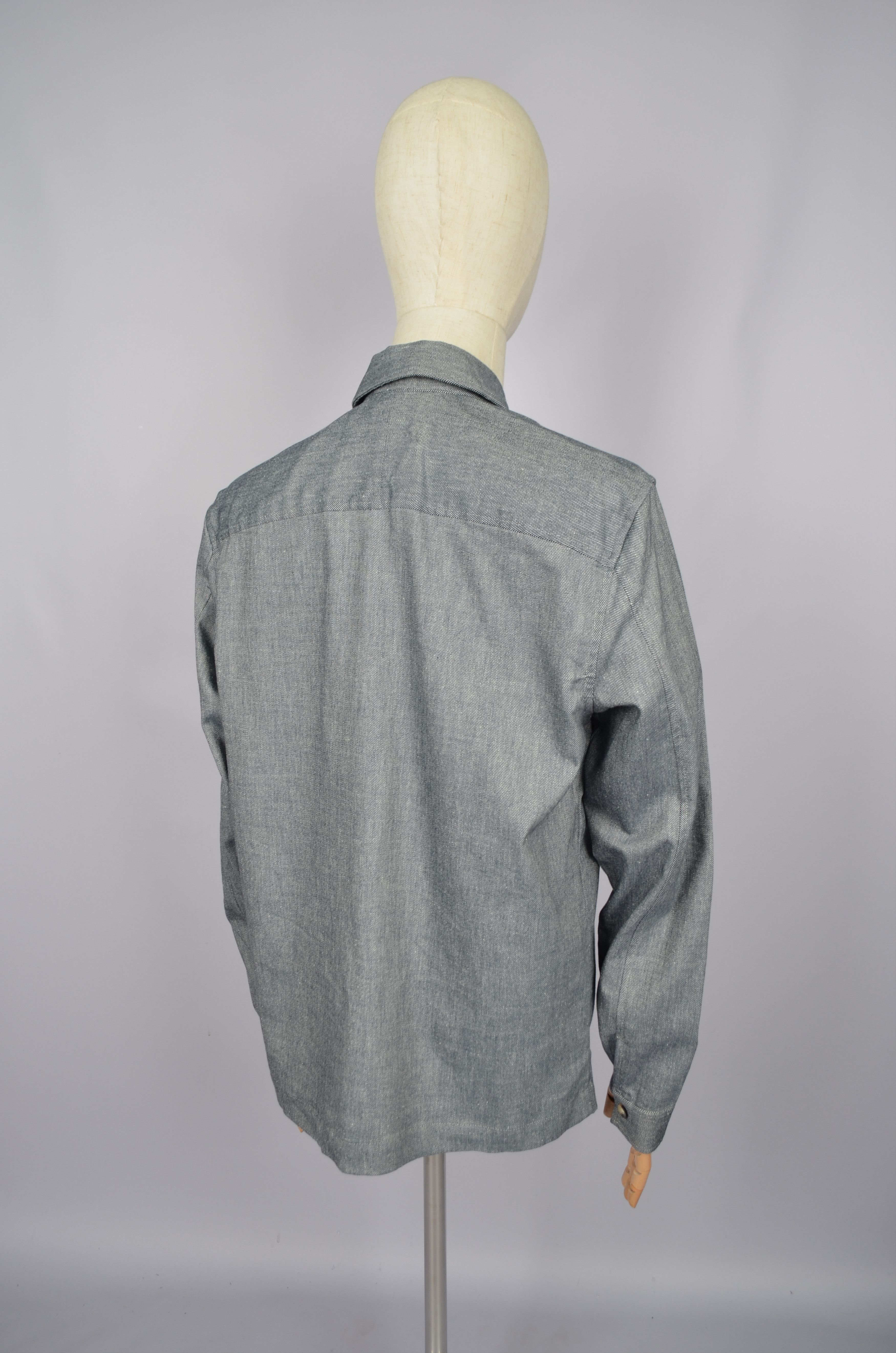 Designer × Reiss Reiss Habanero Chambray Twin Pocket Overshirt Inigo Size L Size US L / EU 52-54 / 3 - 6 Thumbnail