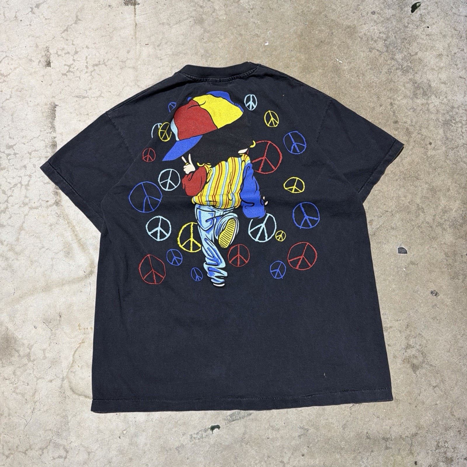 Tultex Vintage Betty Boop Peace T Shirt Single Stitch USA Size XL Size US XL / EU 56 / 4 - 5 Thumbnail