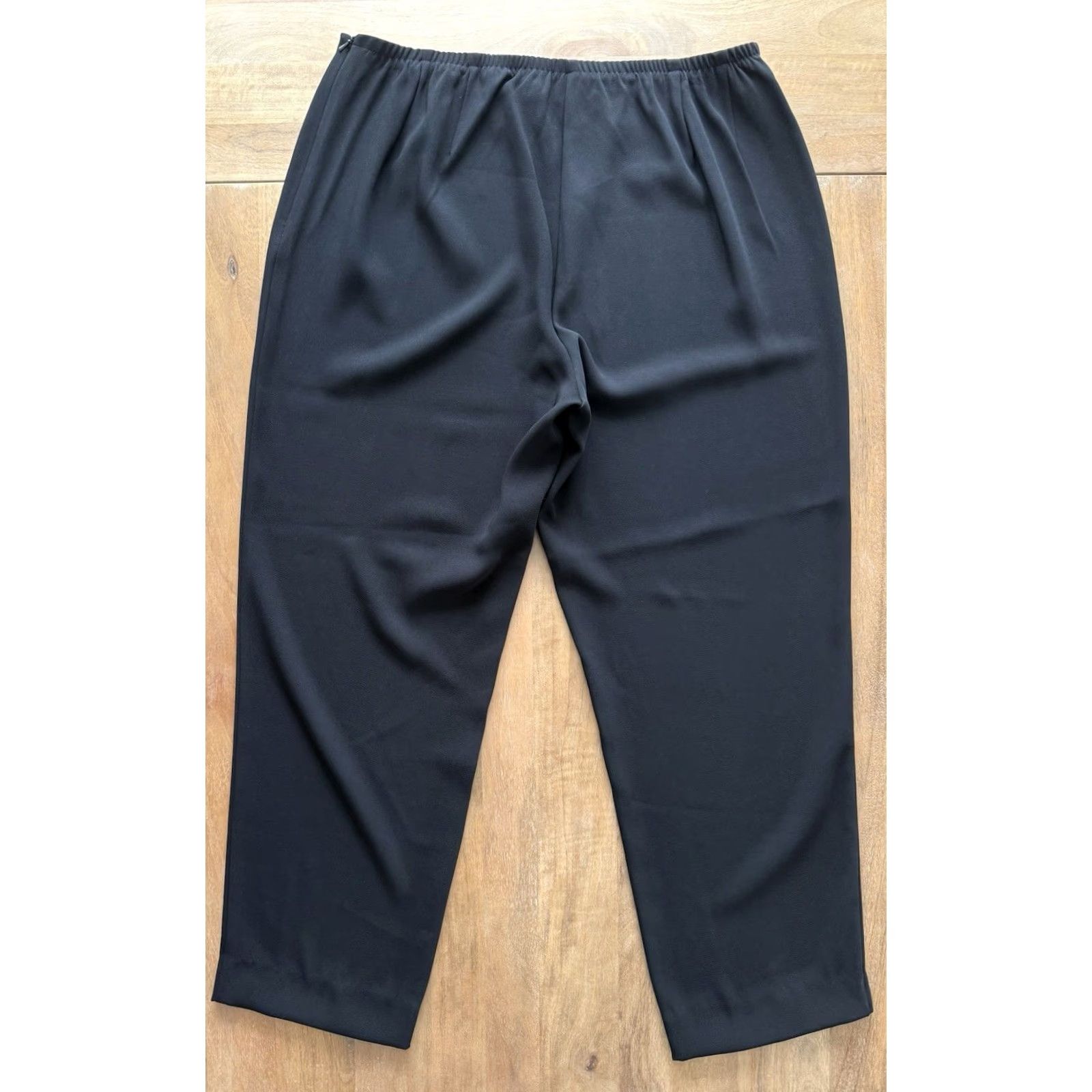Eileen Fisher Eileen Fisher Pants Womens 1X Black High Rise Tapered Office Casual Trouser Size 40" / US 18 - 2 Thumbnail