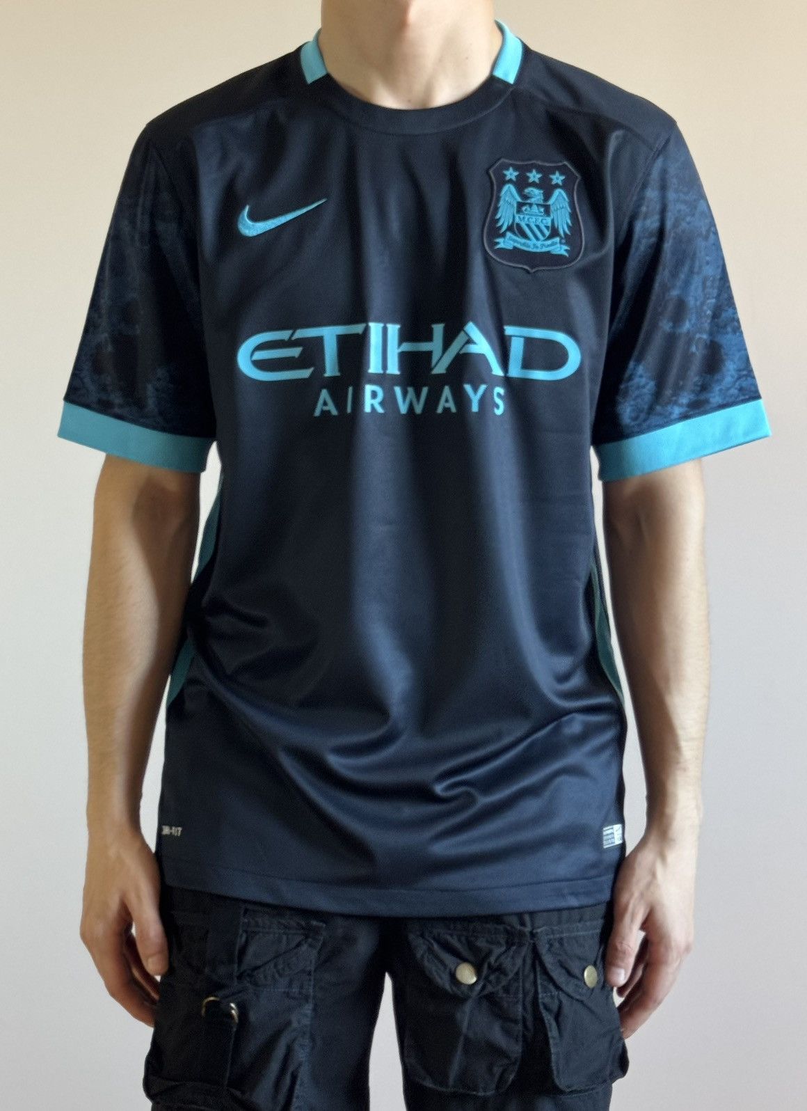 Vintage Manchester City Nike Jersey T-shirt 2015 2016 Size US M / EU 48-50 / 2 - 1 Thumbnail