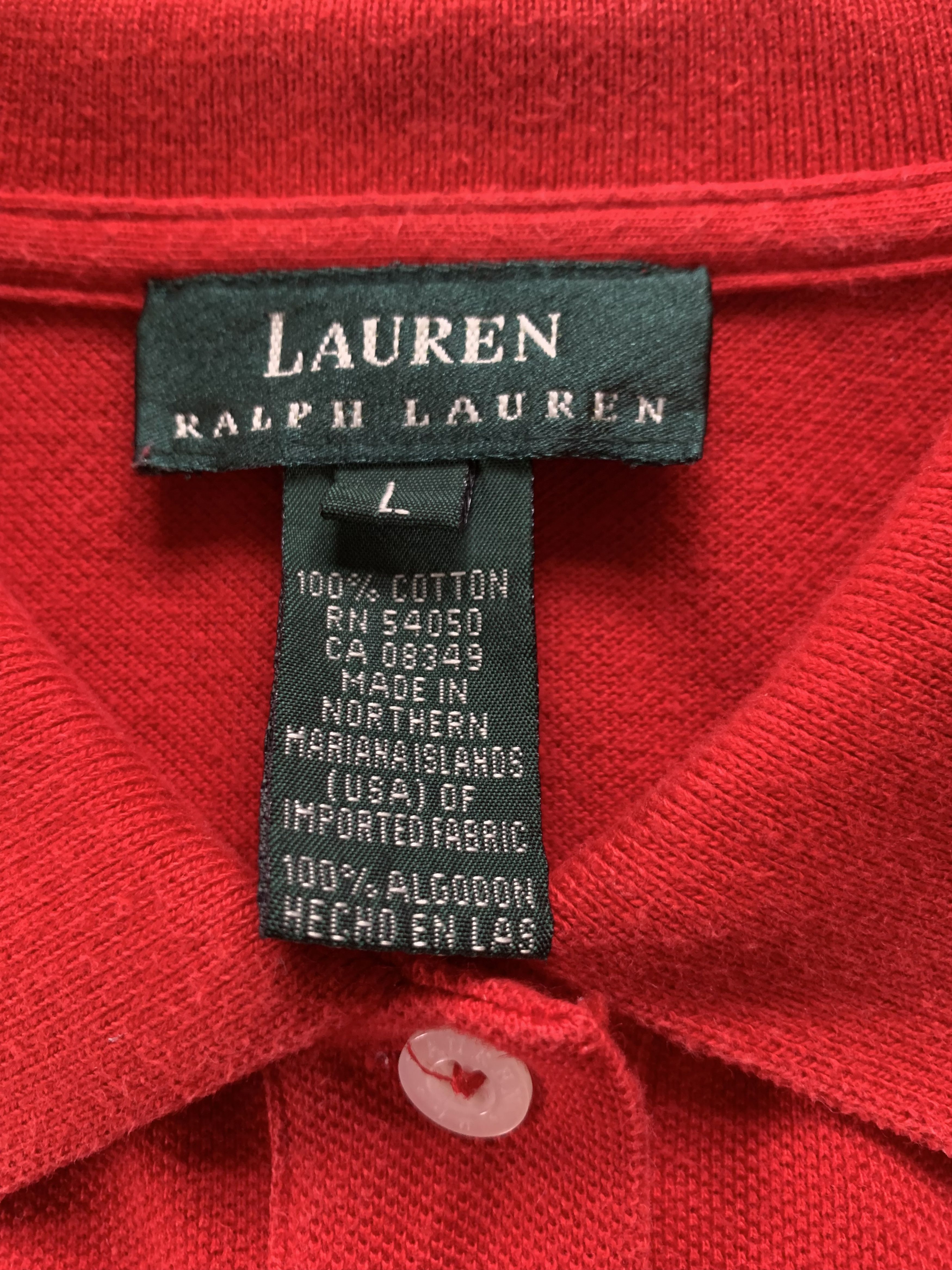 Polo Ralph Lauren Vintage Polo Ralph Lauren Cotton Polo T-Shirt Size L / US 10 / IT 46 - 6 Thumbnail