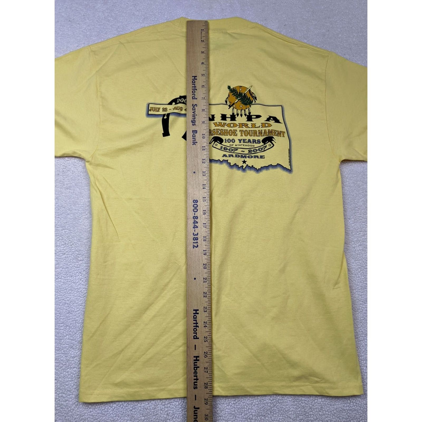 Ron Jon Surf Shop Ron Jon Oklahoma Ardmore Horseshoe Tournament Mens M Yellow T Shirt 2007 Size US M / EU 48-50 / 2 - 7 Thumbnail