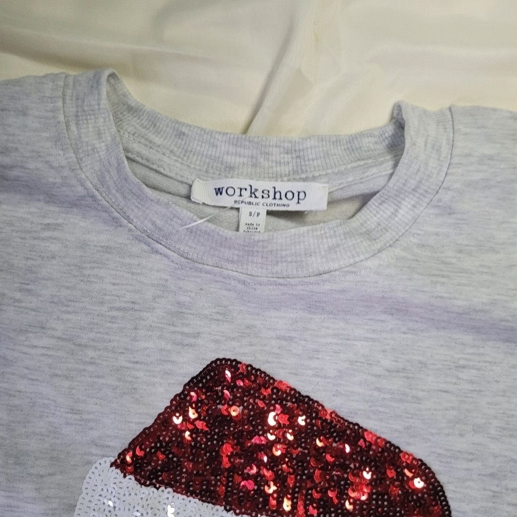 PRIX WORKSHOP Workshop, Christmas sweatshirt, bulldog, small, nwot Size S / US 4 / IT 40 - 3 Thumbnail