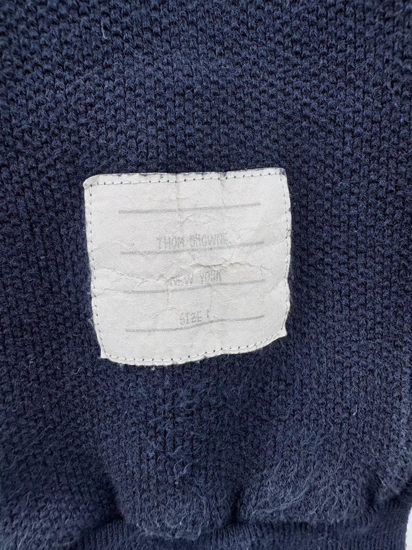 Thom Browne THOM BROWNE Four-Bar Waffle Trousers Size US 29 - 3 Thumbnail