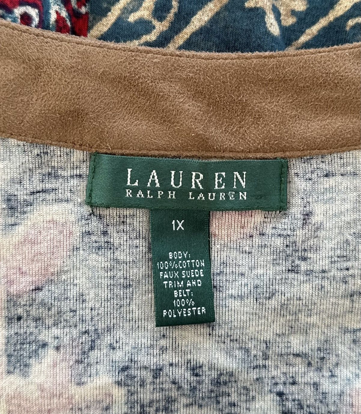 Lauren Ralph Lauren × Vintage Lauren Ralph Lauren Dress Suede Details Women's Size 1X Size L / US 10 / IT 46 - 5 Thumbnail