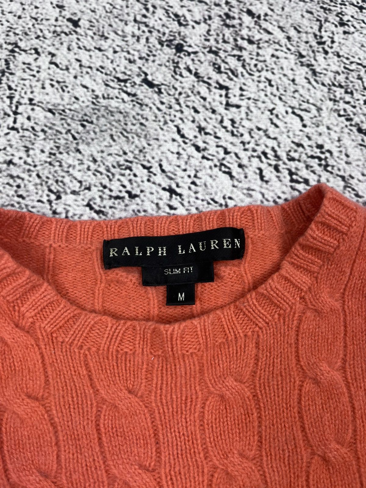 Ralph Lauren Black Label Ralph Lauren Black Label cable knit peach cashmere sweater Size M / US 6-8 / IT 42-44 - 6 Thumbnail