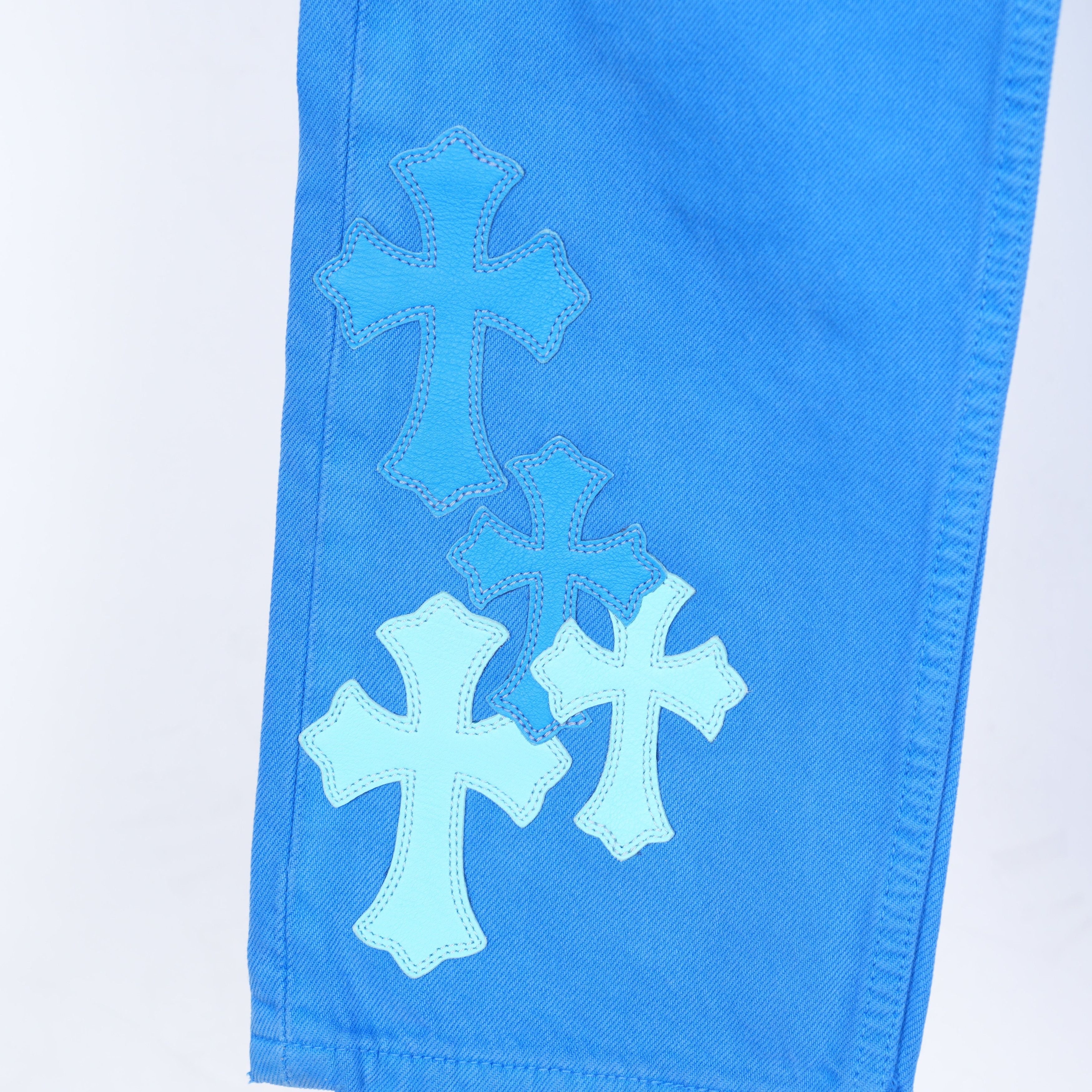 Chrome Hearts CHROME HEARTS BLUE LONDON JEANS Size US 26 / EU 42 - 3 Thumbnail