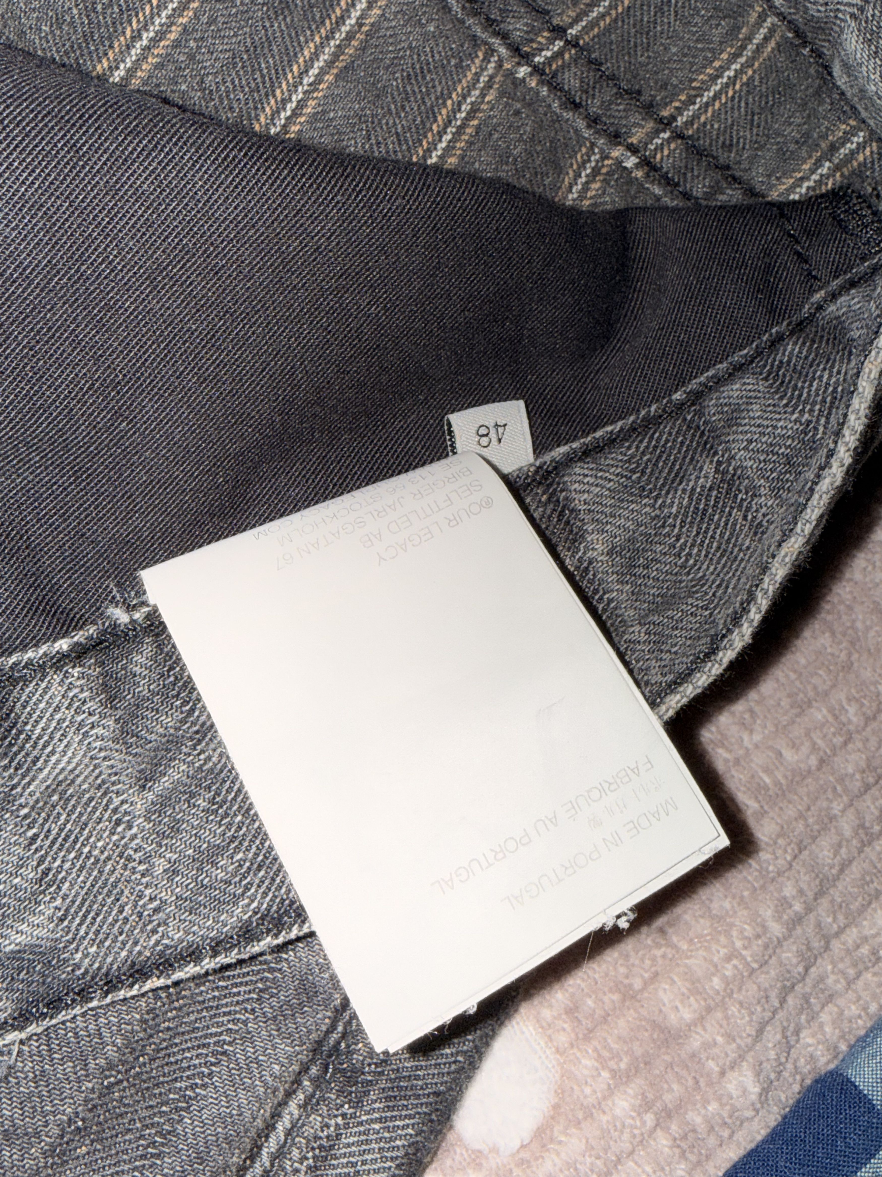 Our Legacy Washed Grey Torino Stripe - VAST CUT Size US 32 / EU 48 - 4 Thumbnail