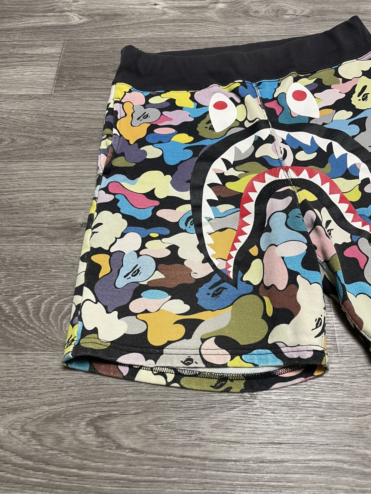 Bape Bape Multi Camo Shark Sweat Shorts SS18 Size US 30 / EU 46 - 3 Thumbnail