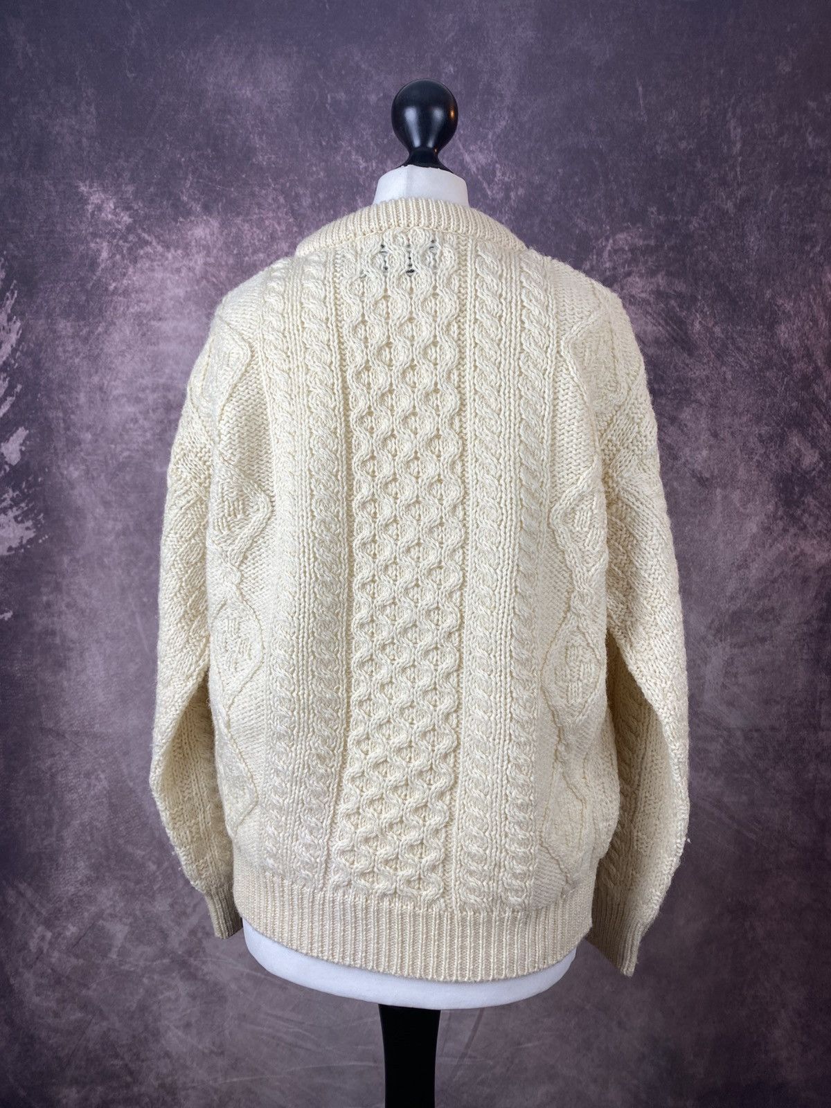 Aran Crafts Aran Crafts Irish Wool Cable Knit Fisherman Sweater Size: S Size US S / EU 44-46 / 1 - 6 Thumbnail