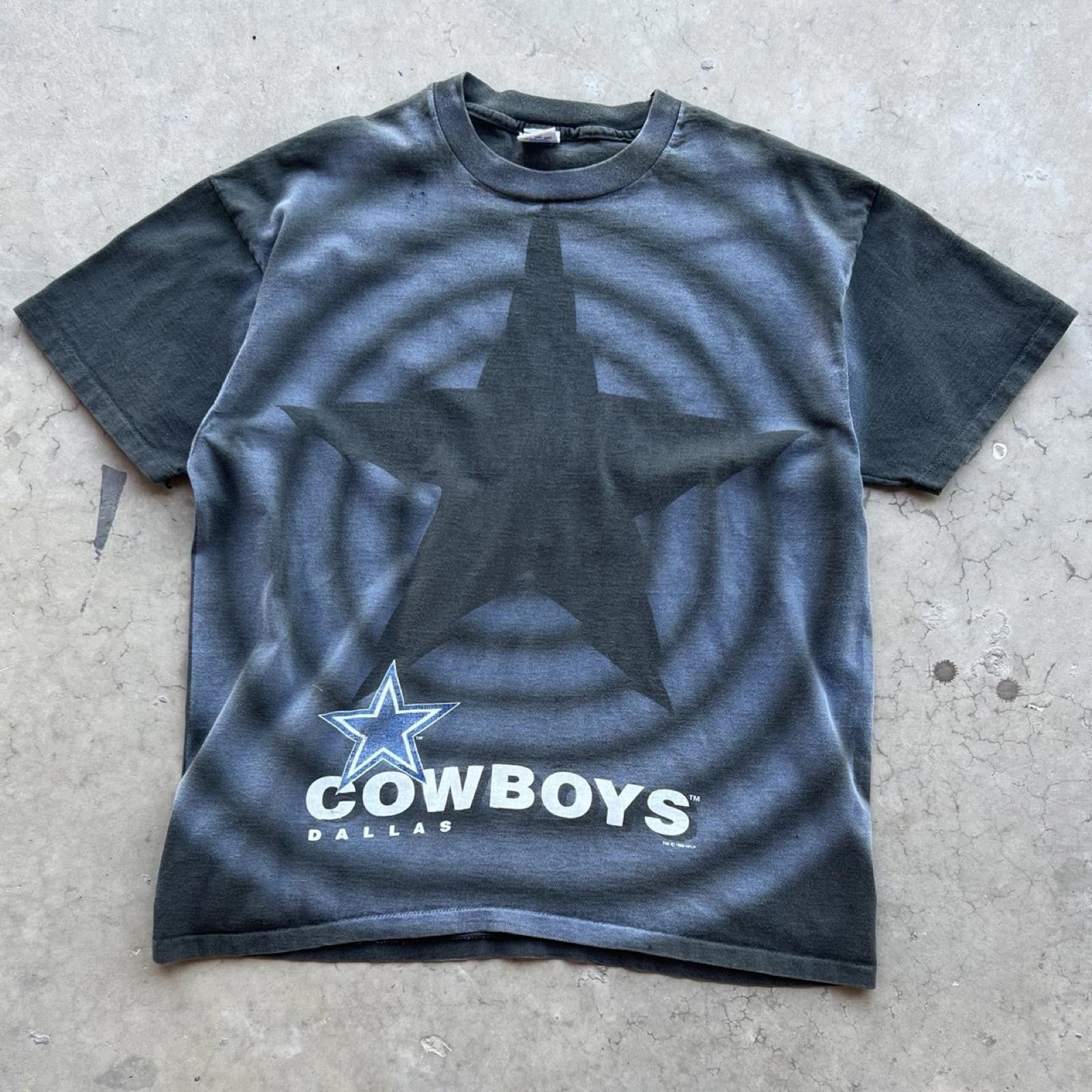 Salem Sportswear 90s Dallas Cowboys Shadow Tee Vintage Rare Size US XL / EU 56 / 4 - 1 Thumbnail