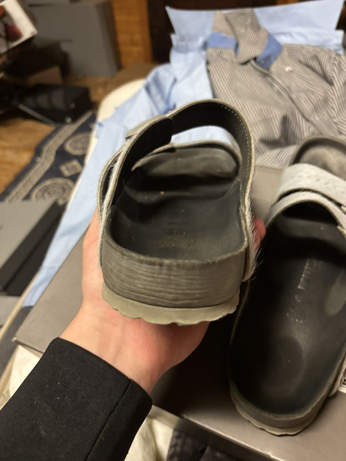 Birkenstock × Rick Owens rick owen’s pony hair birks Size US 11 / EU 44 - 4 Thumbnail