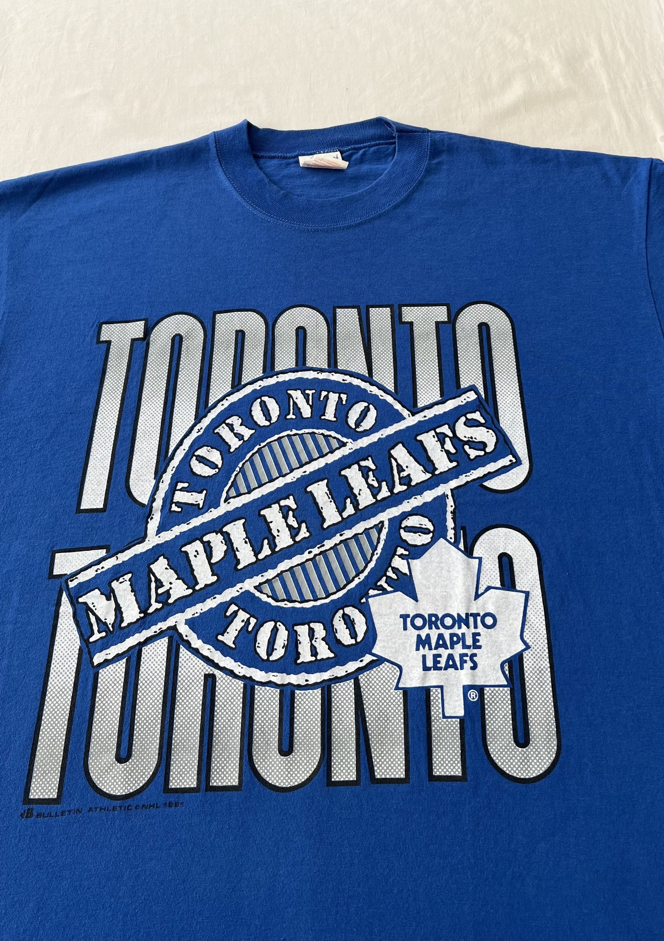 NHL Vintage 1991 Toronto Maple Leafs NHL Hockey T-shirt Size US XL / EU 56 / 4 - 3 Thumbnail