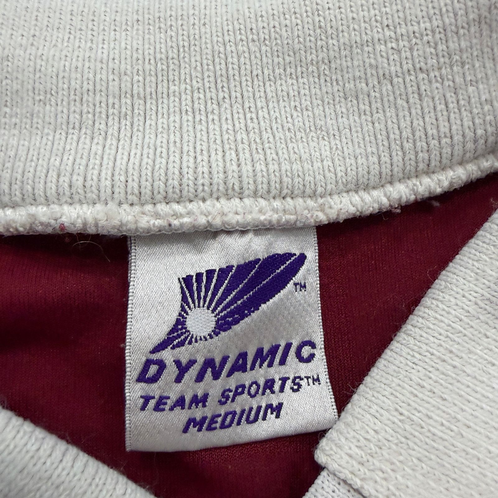 Vintage Vintage Dynamic Soccer Collared Jersey Medium Red White 90s Size US M / EU 48-50 / 2 - 4 Thumbnail