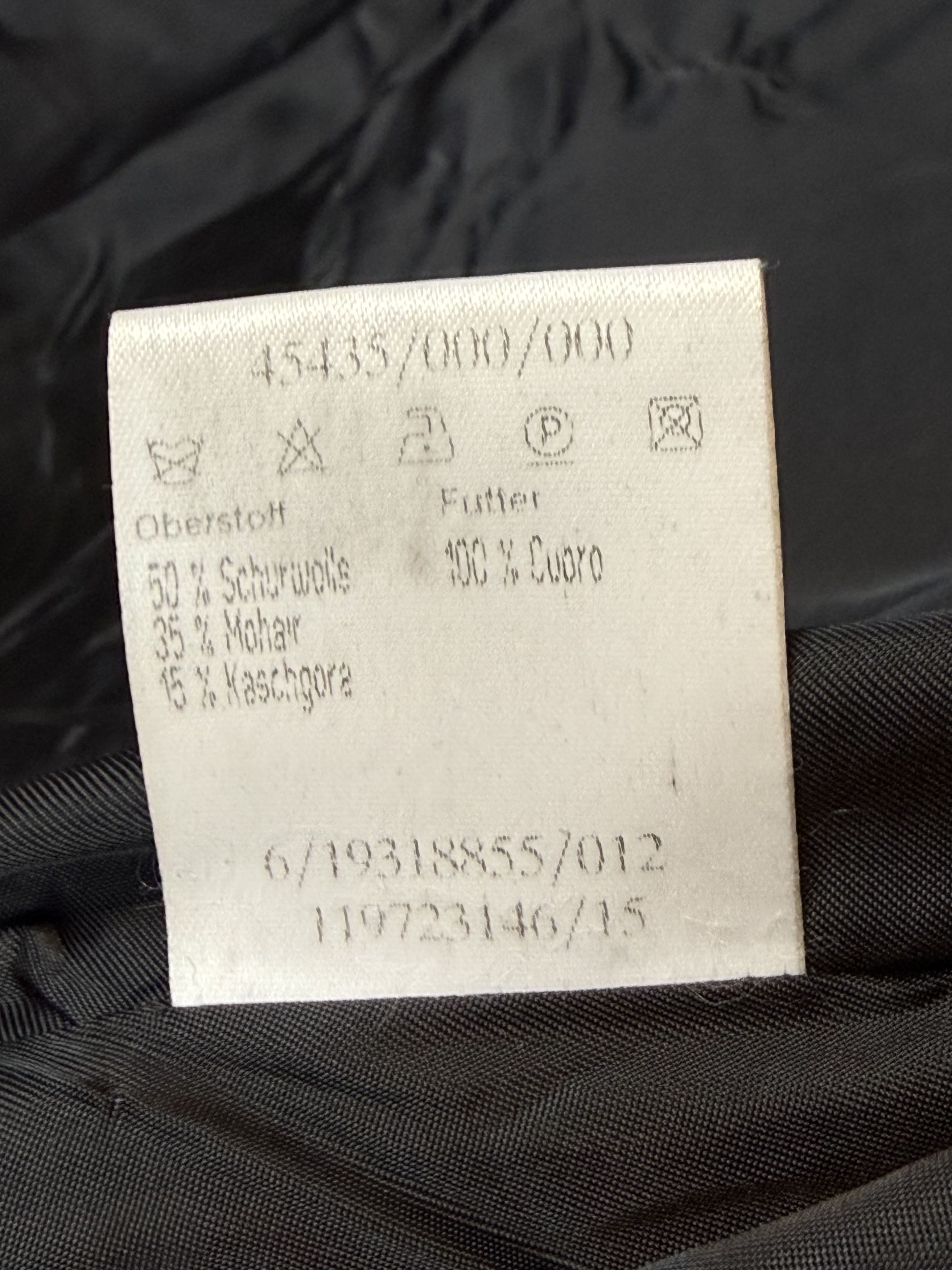 Vintage Rene Lezard Black Coat Mohair Cashmere Wool Blend Women's Size M / US 6-8 / IT 42-44 - 9 Thumbnail