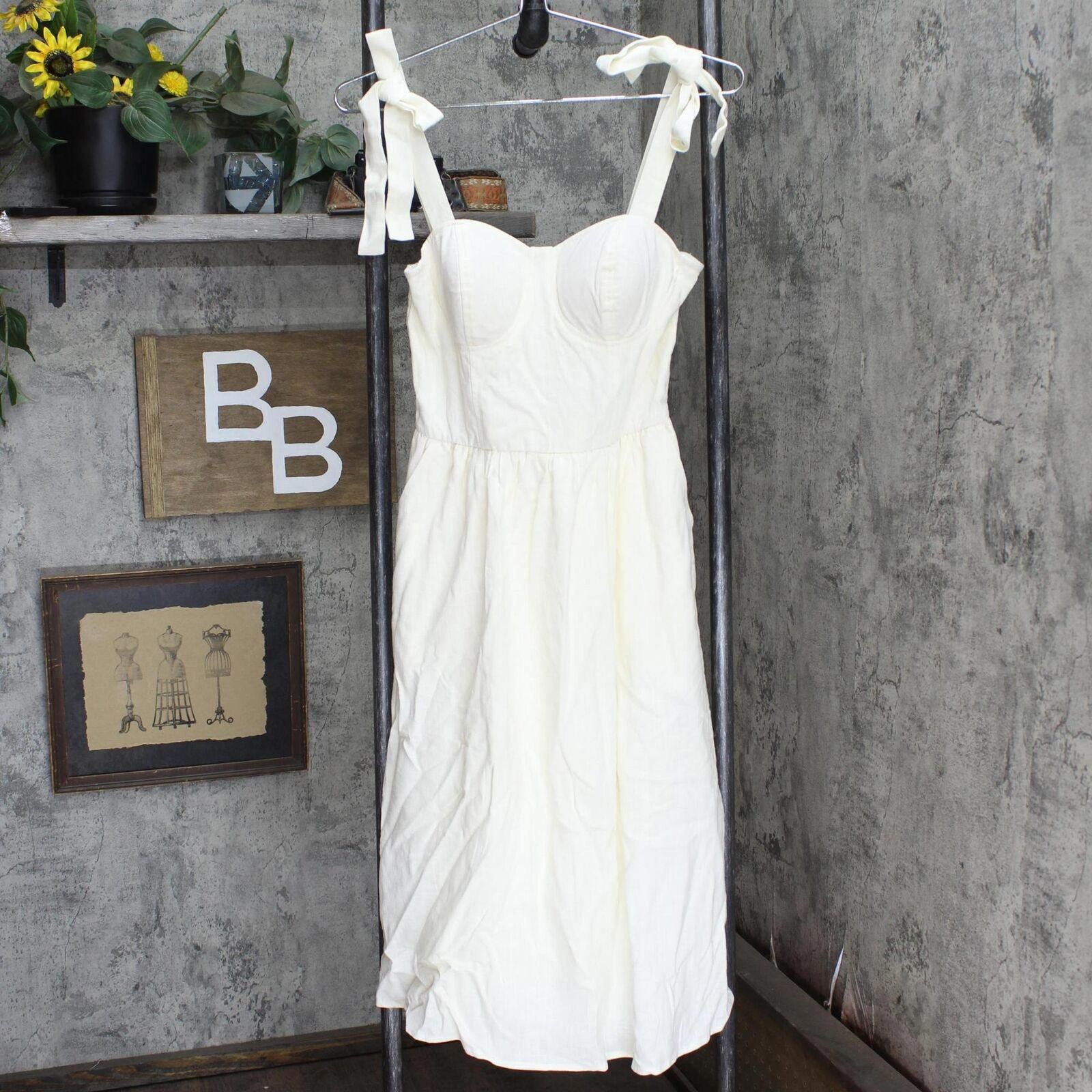 Designer LC Lauren Conrad Shoulder Tie Dress 1661adc9faf56e Ivory S Size S / US 4 / IT 40 - 1 Thumbnail