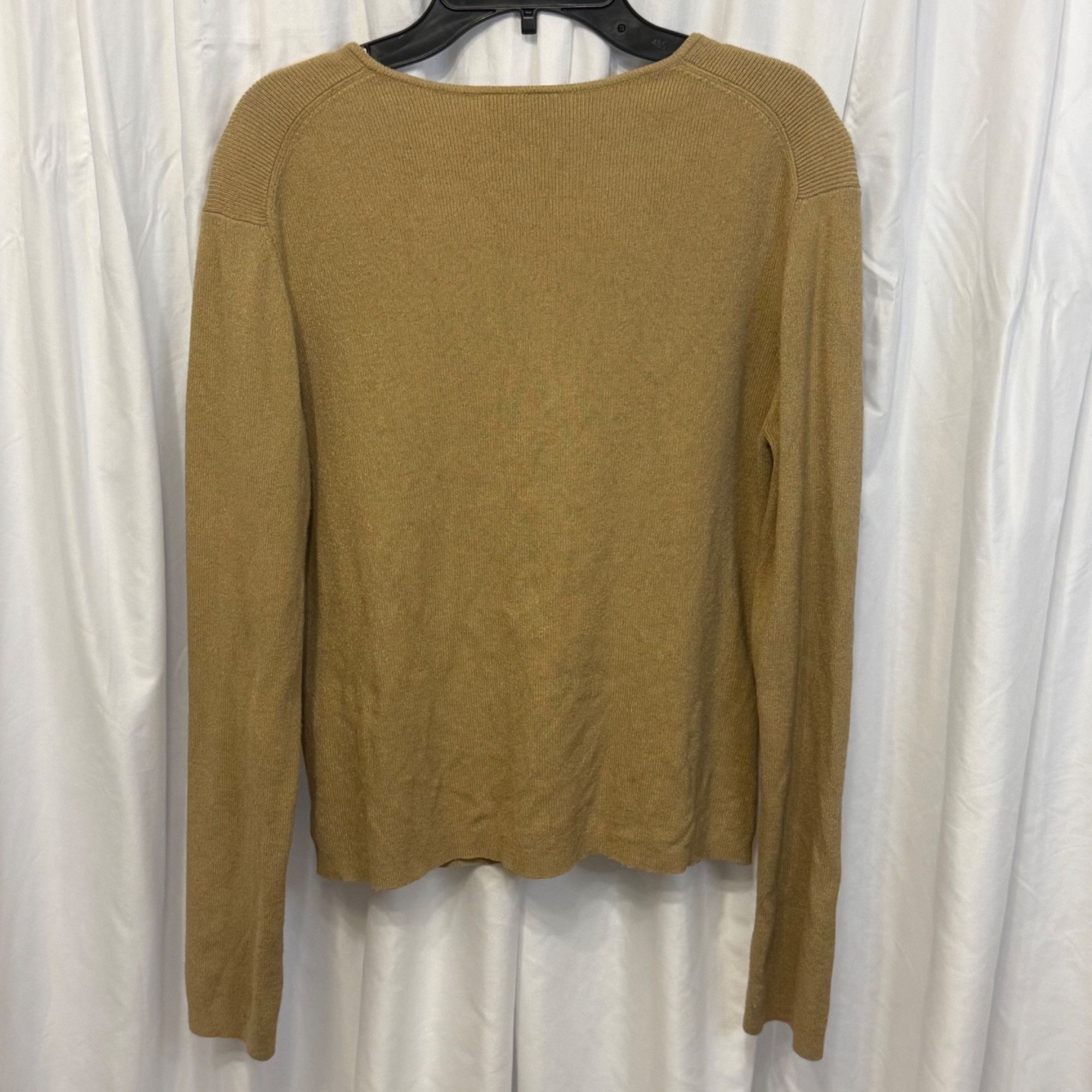 Loft Ann Taylor LOFT Womens Tan Button-Up Cardigan Sweater Medium Size M / US 6-8 / IT 42-44 - 4 Thumbnail