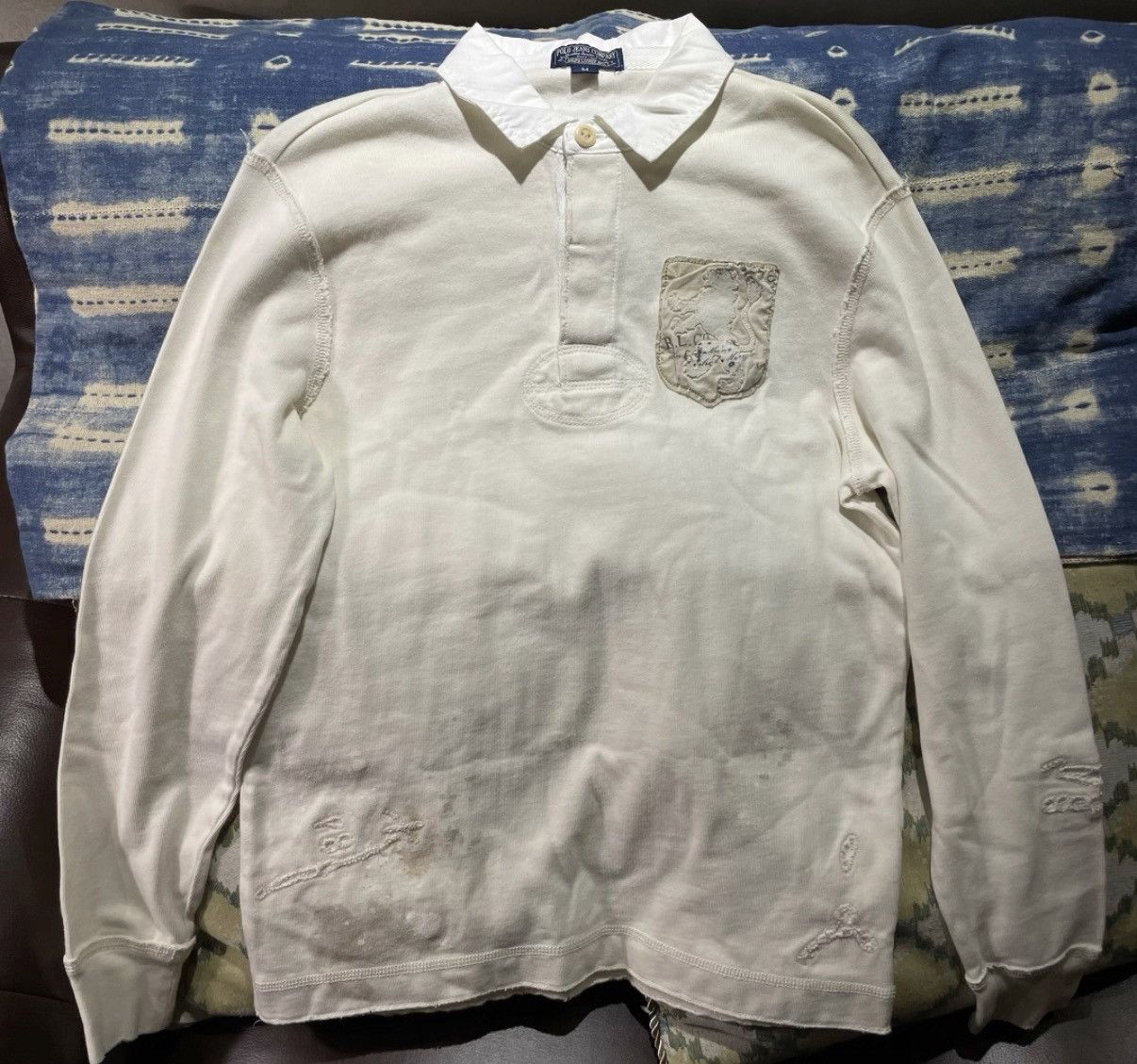 Polo Ralph Lauren Ralph Lauren Patchwork Distressed Sweatshirt K22 Size US M / EU 48-50 / 2 - 1 Thumbnail