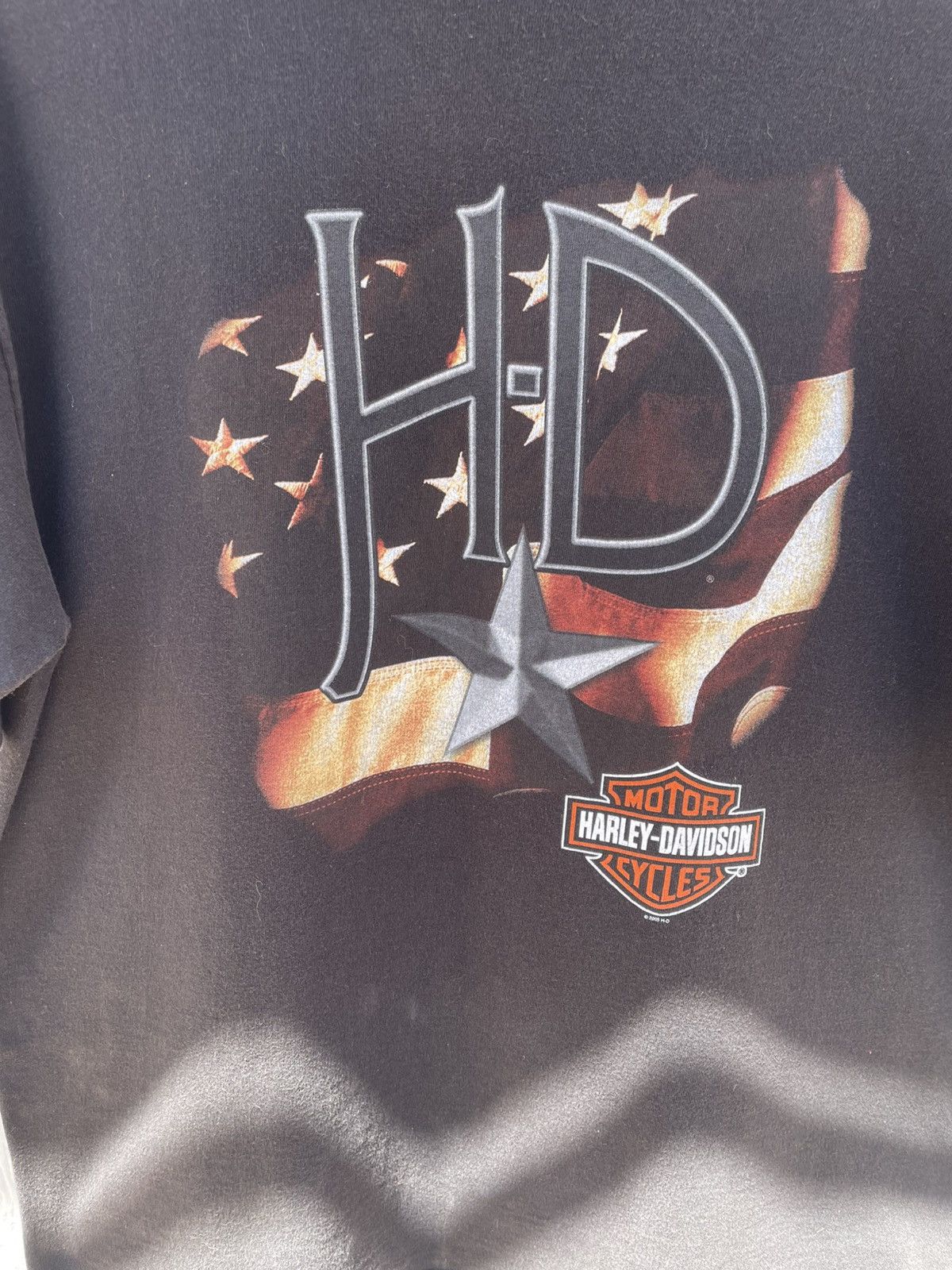 Harley Davidson Vintage 2000s Harley Davidson Xl Black T-shirt Size US XL / EU 56 / 4 - 2 Thumbnail