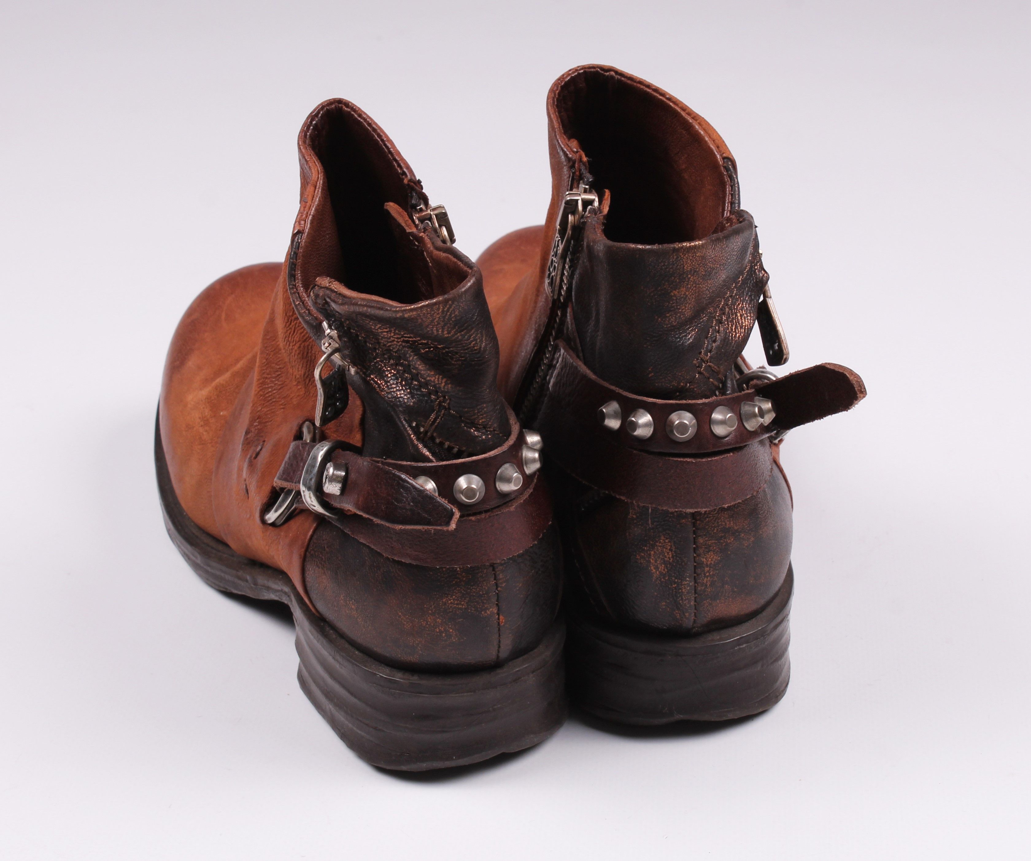 A.S.98 Airstep A.S. 98 Avant Garde Leather Ankle Boots Size US 5.5 / IT 35.5 - 3 Thumbnail