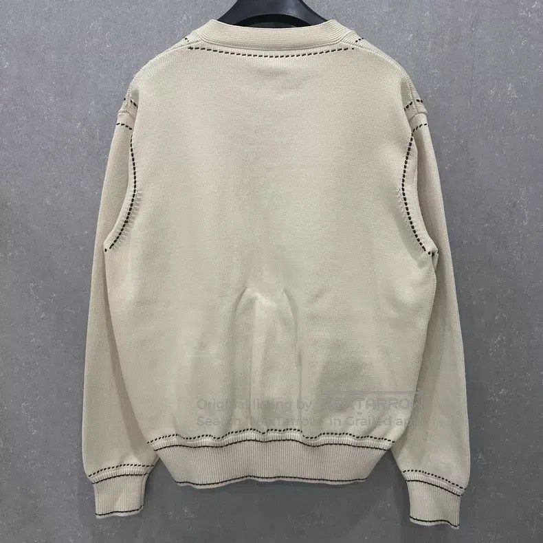 Louis Vuitton Louis Vuitton Tyler Signature Cream Intarsia Knit Cardigan Size US XL / EU 56 / 4 - 2 Thumbnail