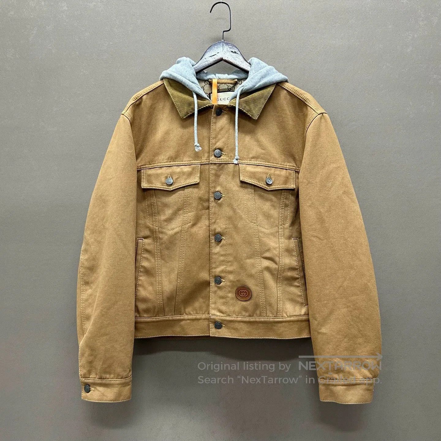 Gucci gucci hooded denim jacket with corduroy details. Size US L / EU 52-54 / 3 - 1 Thumbnail