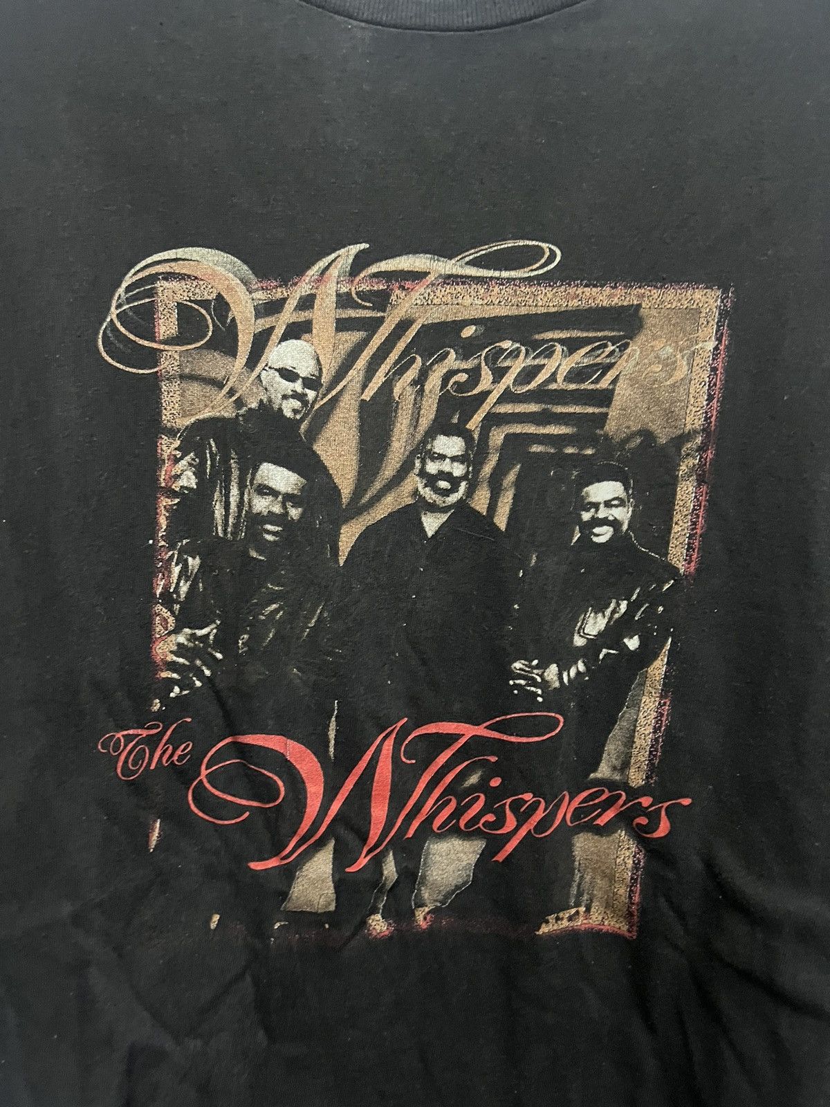 Band Tees × Vintage Vintage 90’s The Whispers Band Tee Size US XL / EU 56 / 4 - 2 Thumbnail