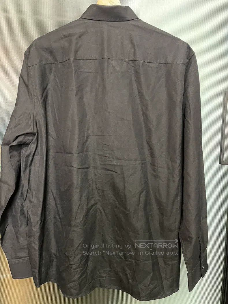Givenchy Givenchy Logo woven comfortable collar long-sleeve shirt m Size US XL / EU 56 / 4 - 7 Thumbnail