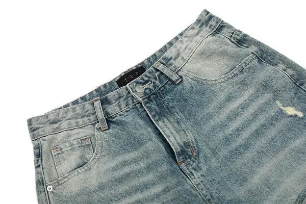 VIBE Men's gradient washed punk distressed loose ripped jeans Size US 32 / EU 48 - 4 Thumbnail