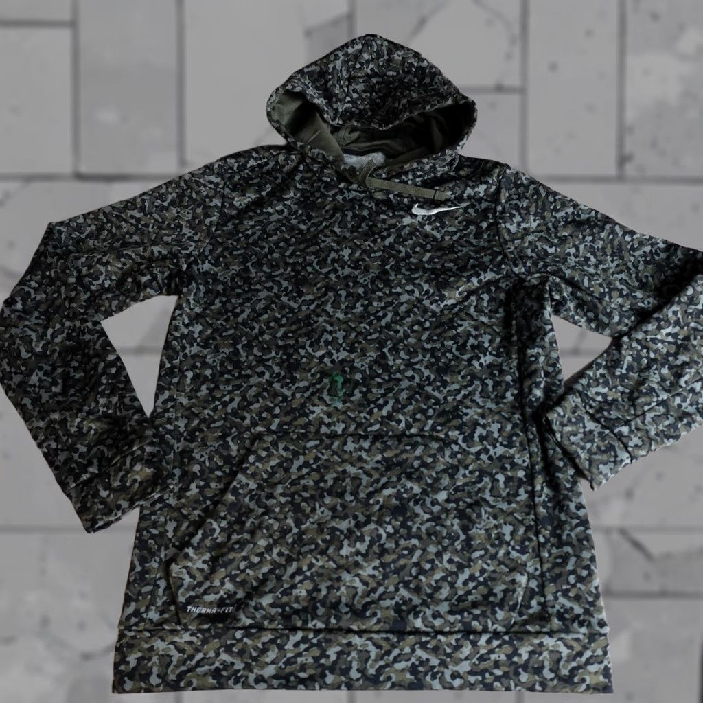 Nike Nike Mens Hoodie Medium Green Camo Camouflage 717107 Size US M / EU 48-50 / 2 - 1 Thumbnail