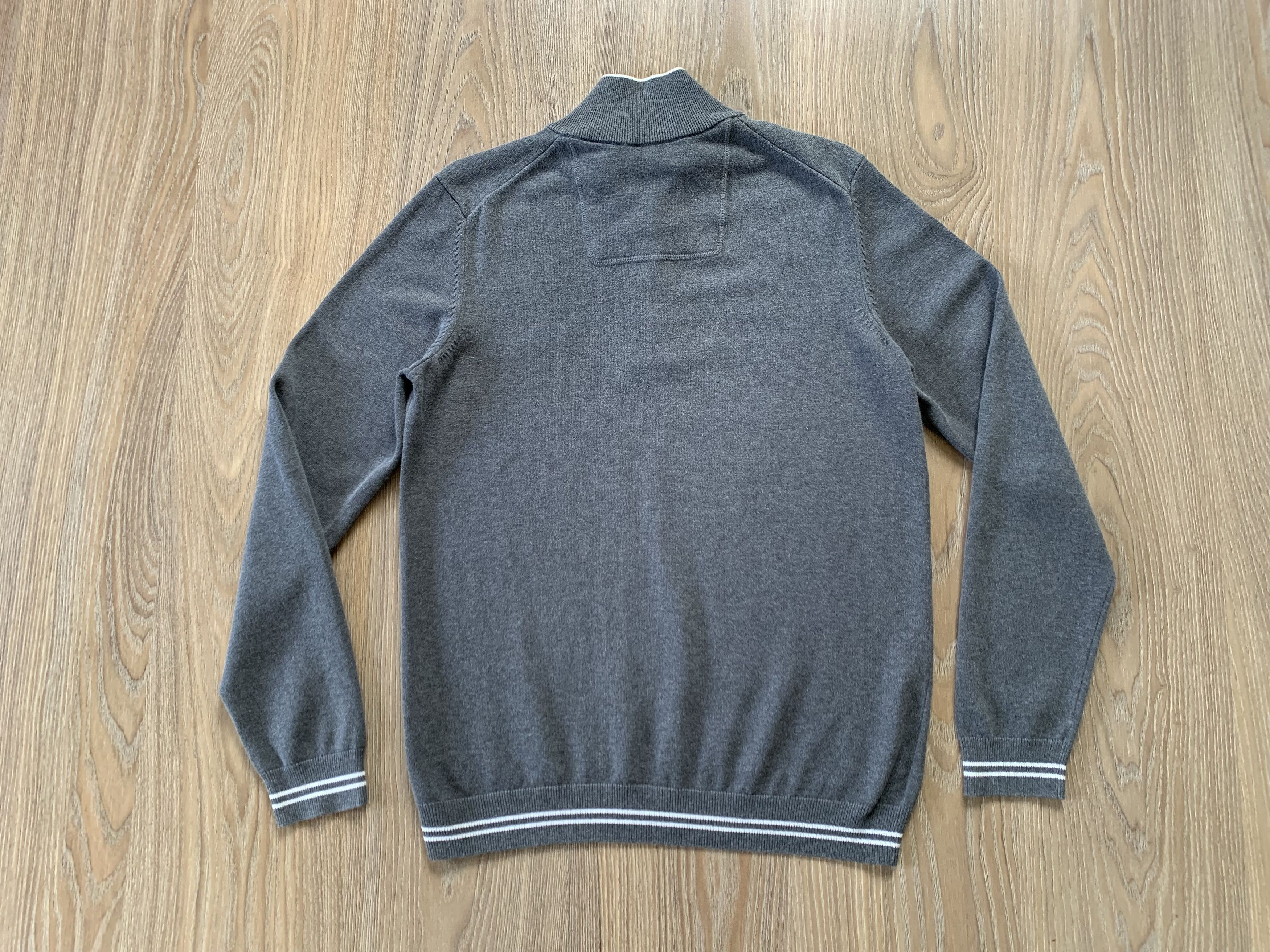 Hugo Boss Hugo Boss Quarter Zip Grey Sweater Size US M / EU 48-50 / 2 - 3 Thumbnail