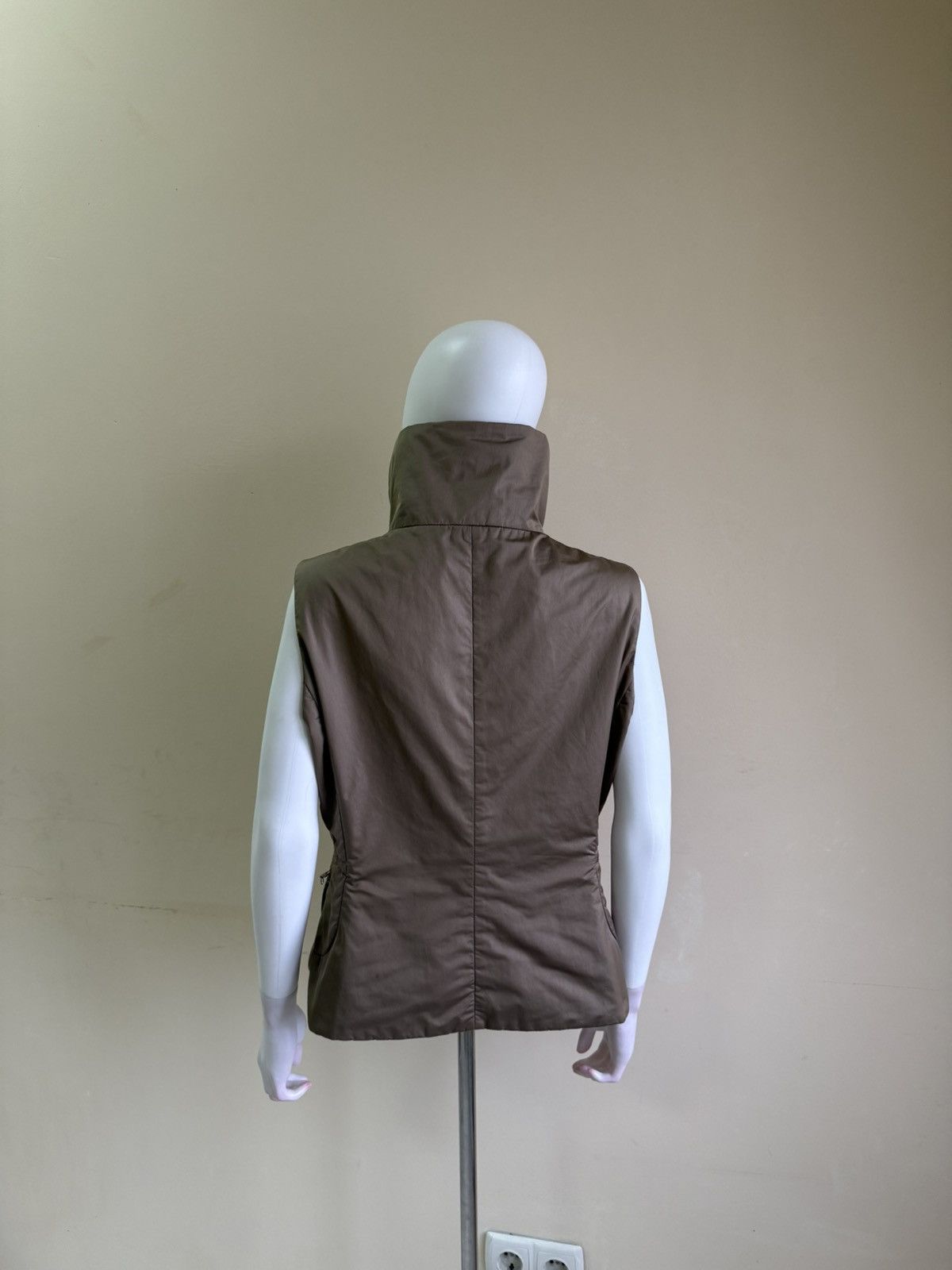 Brunello Cucinelli Brunello Cucinelli Womens Brown Lana Wool Vest Size 48 Size XL / US 12-14 / IT 48-50 - 8 Thumbnail