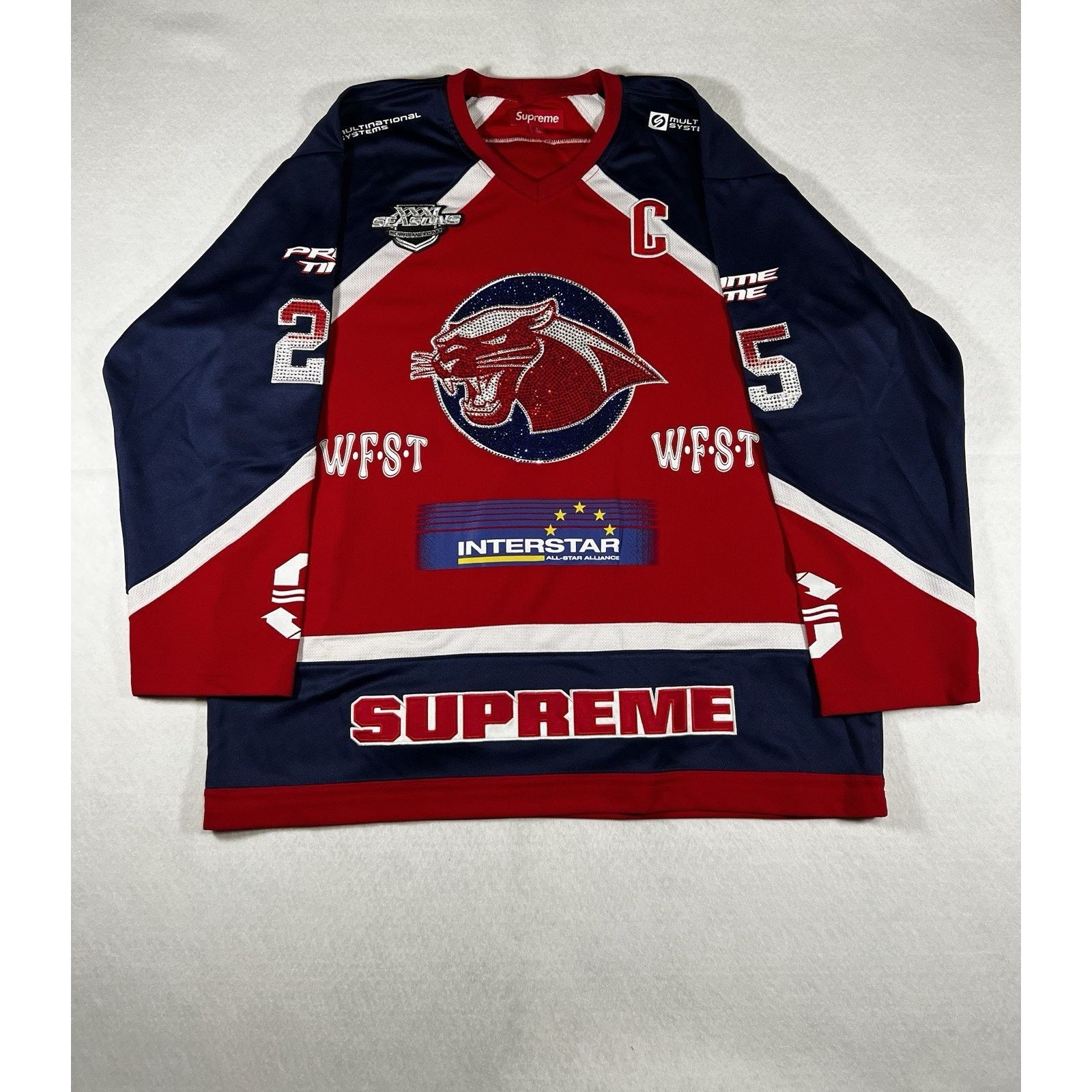 Supreme Supreme X Castelli Silver Surfer Cycling Jersey Size Large