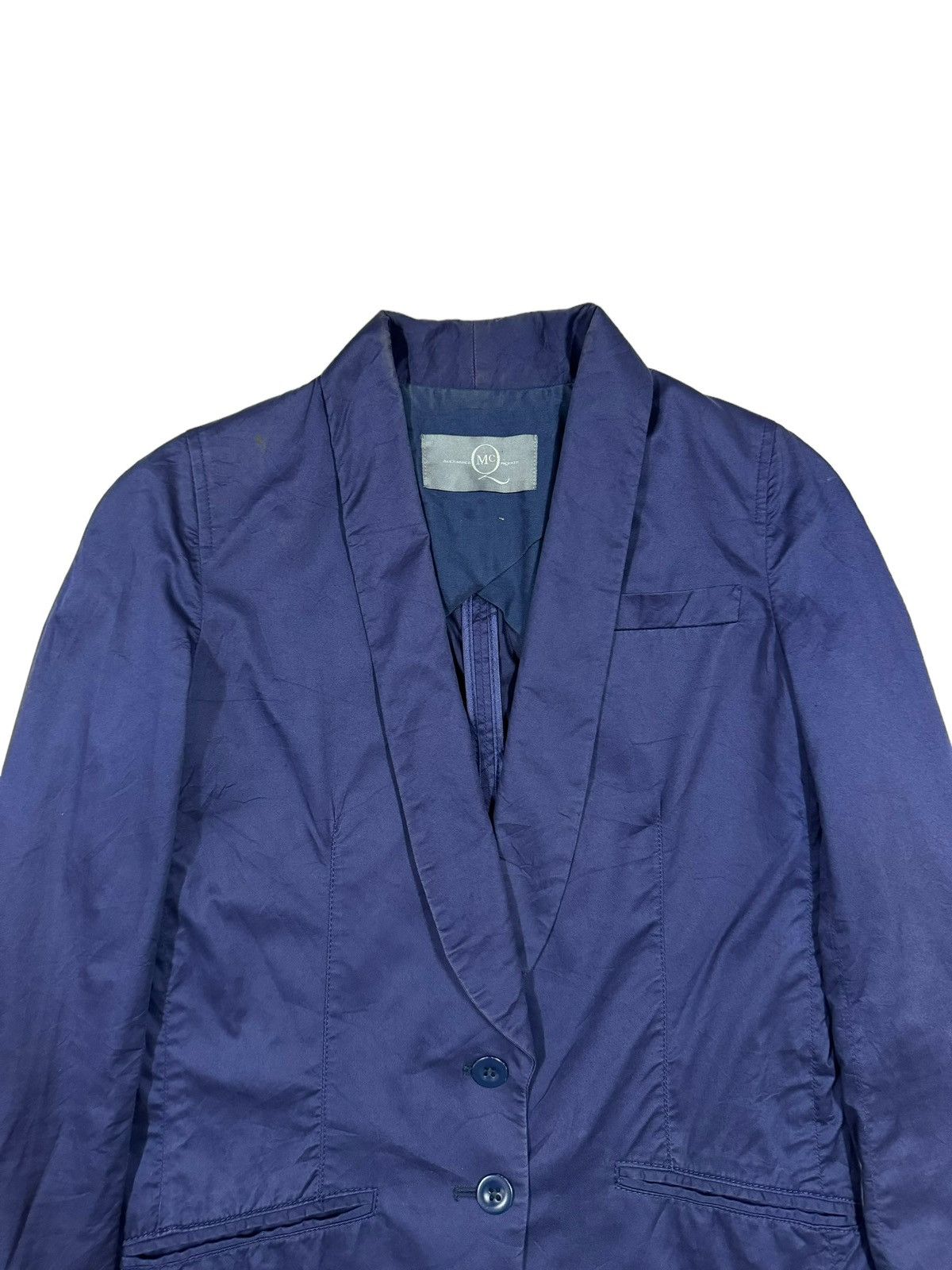 Alexander McQueen Alexander Mcqueen Navy Blue Blazer Jacket Size 36 Size 36S - 4 Thumbnail
