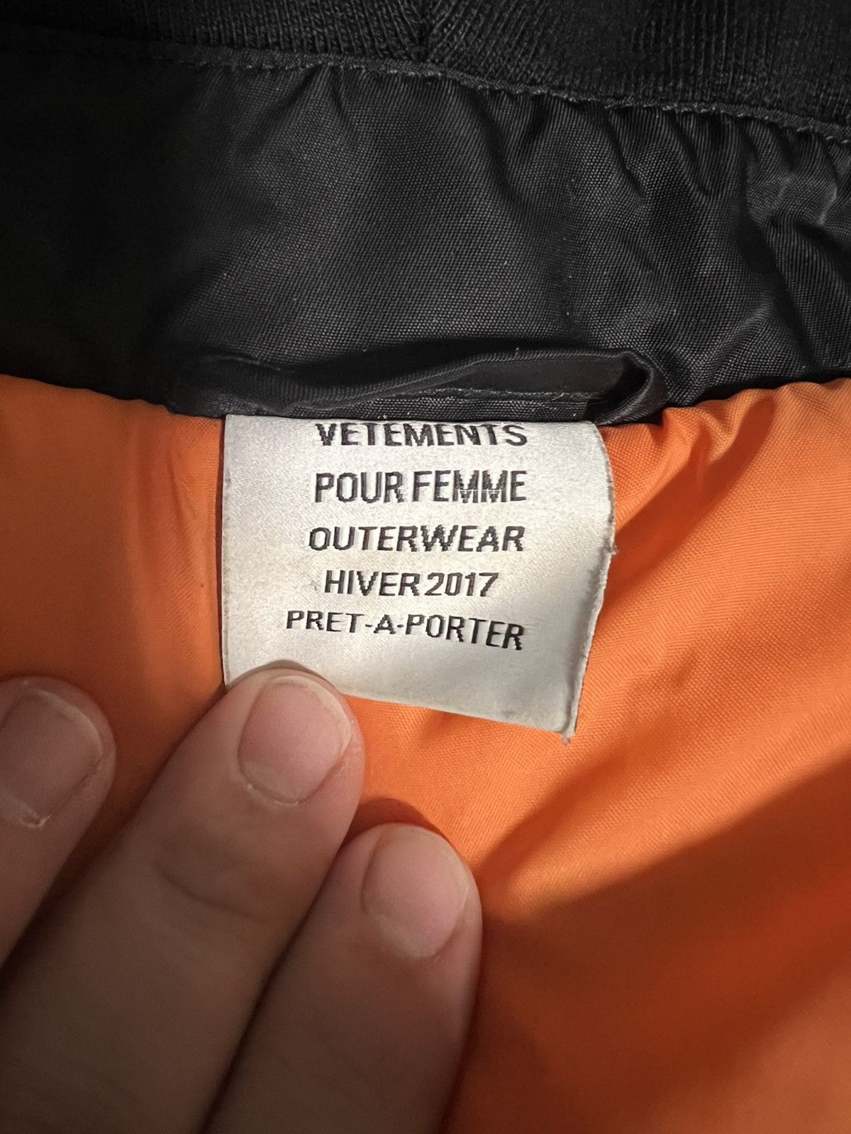 Vetements Vetements TFD Total Fucking Darkness Femme Bomber Size XS / US 0-2 / IT 36-38 - 10 Thumbnail