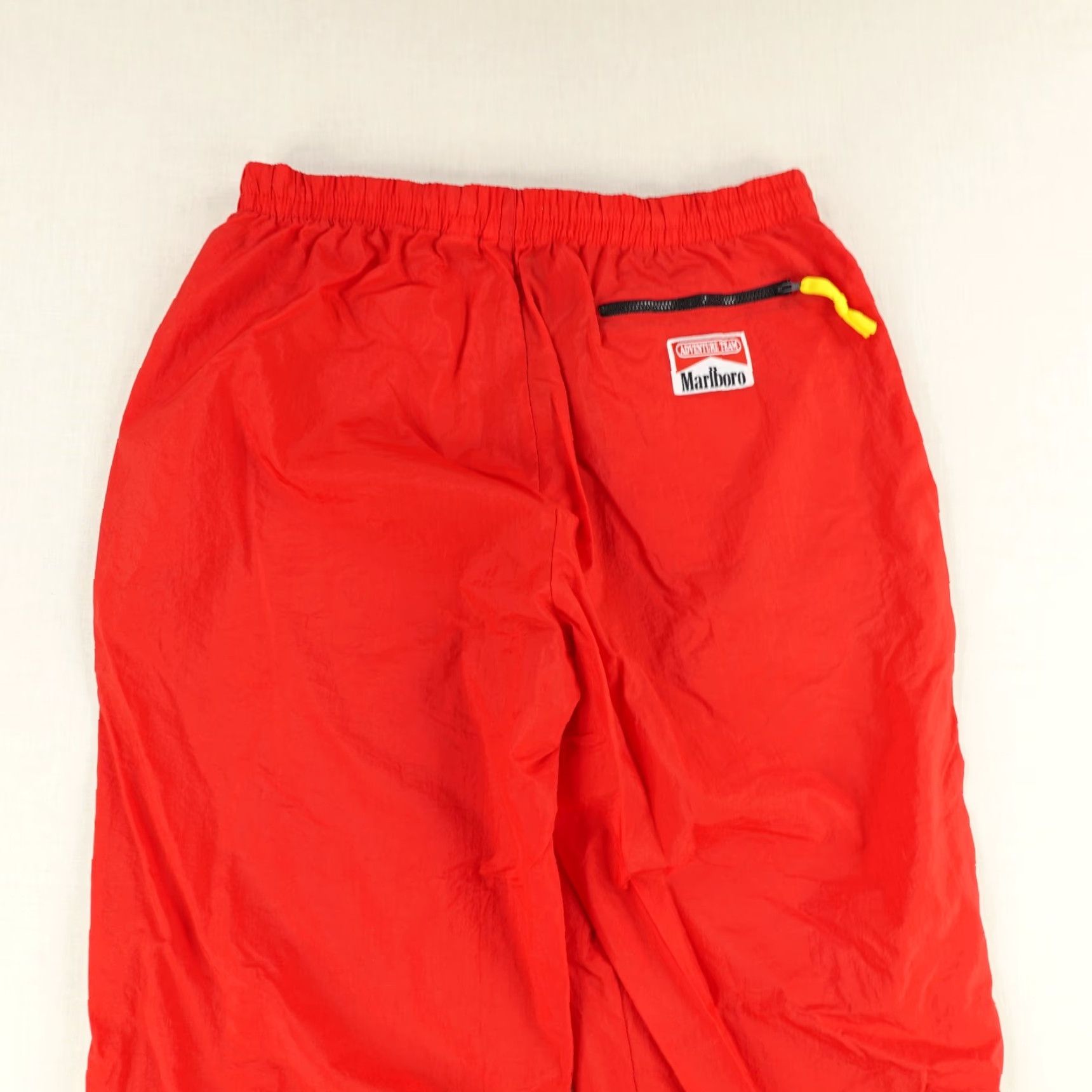 Marlboro VINTAGE Marlboro Track Pants Mens Large Red Tapered Leg 90s Activewear Size US 31 - 6 Thumbnail