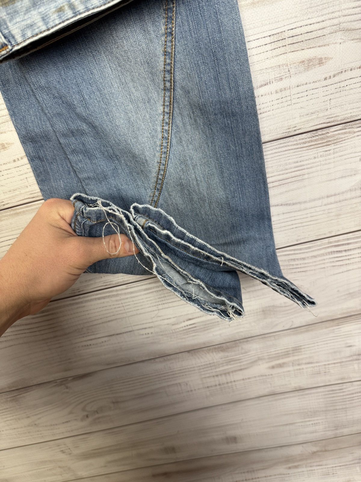 Dolce & Gabbana Vintage Dolce Gabbana Jeans Big Logo Washed Distressed Japan Size US 30 / EU 46 - 21 Thumbnail