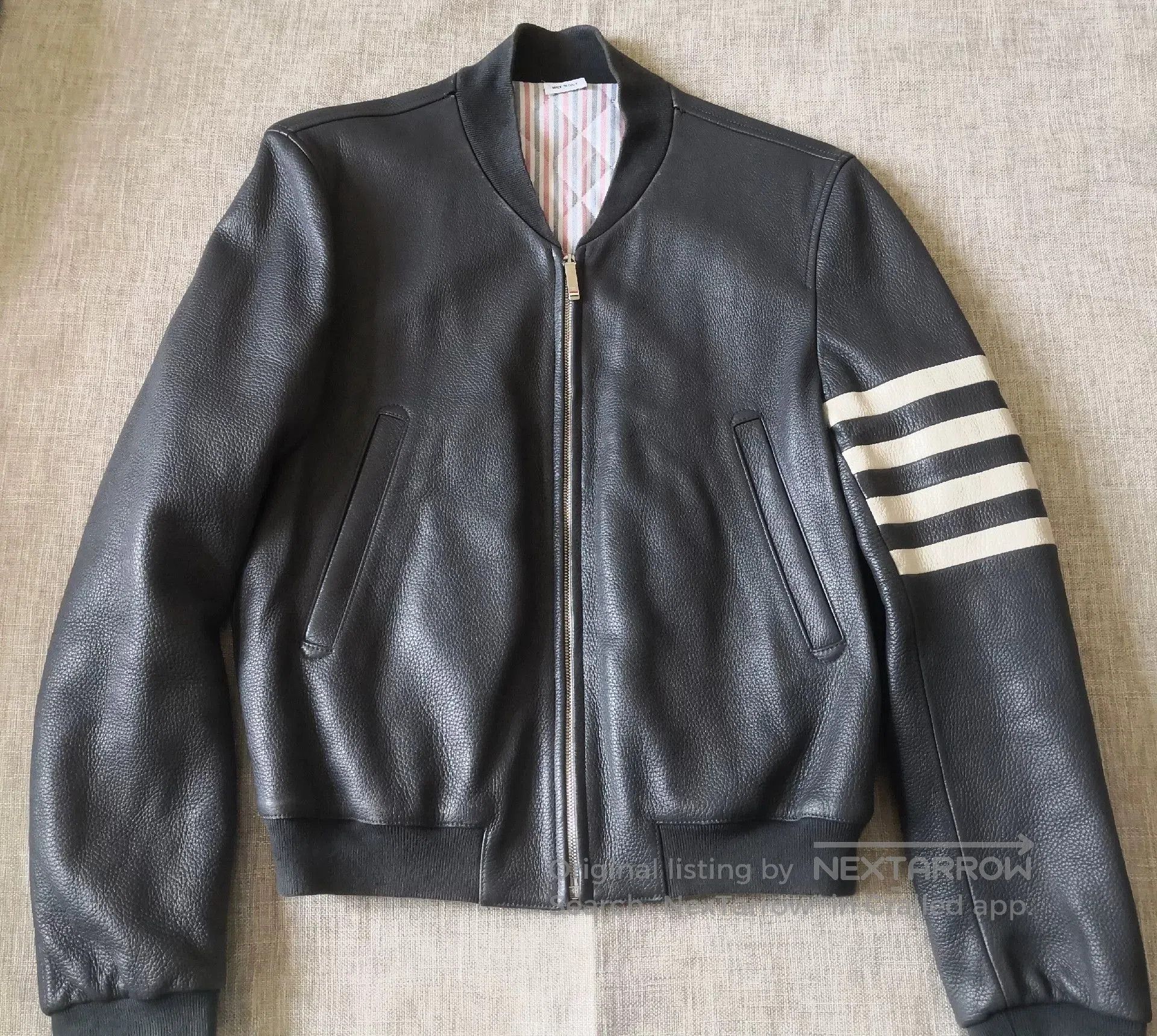 Thom Browne Thom Browne Leather Pilot Jacket. Size US M / EU 48-50 / 2 - 1 Thumbnail