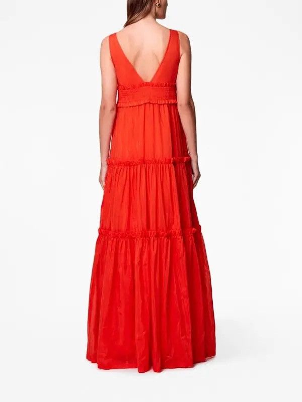 NICHOLAS NICHOLAS Myla Tie Maxi Dress red size 8 Size M / US 6-8 / IT 42-44 - 2 Thumbnail